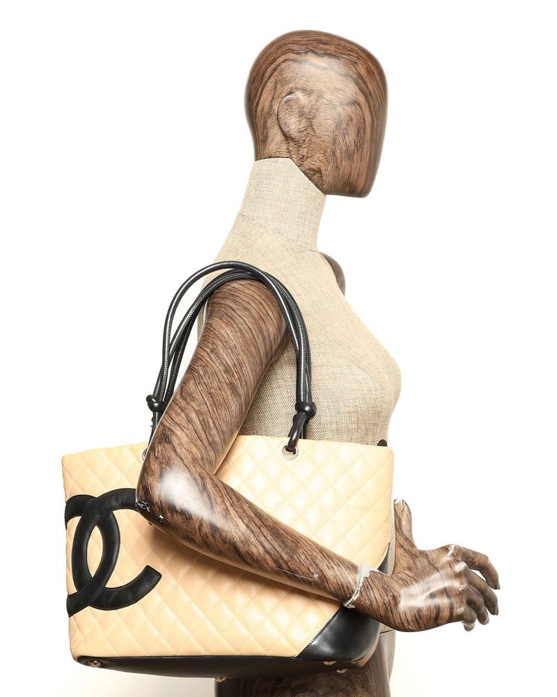 Quilted Cambon Tote Bag — view 9