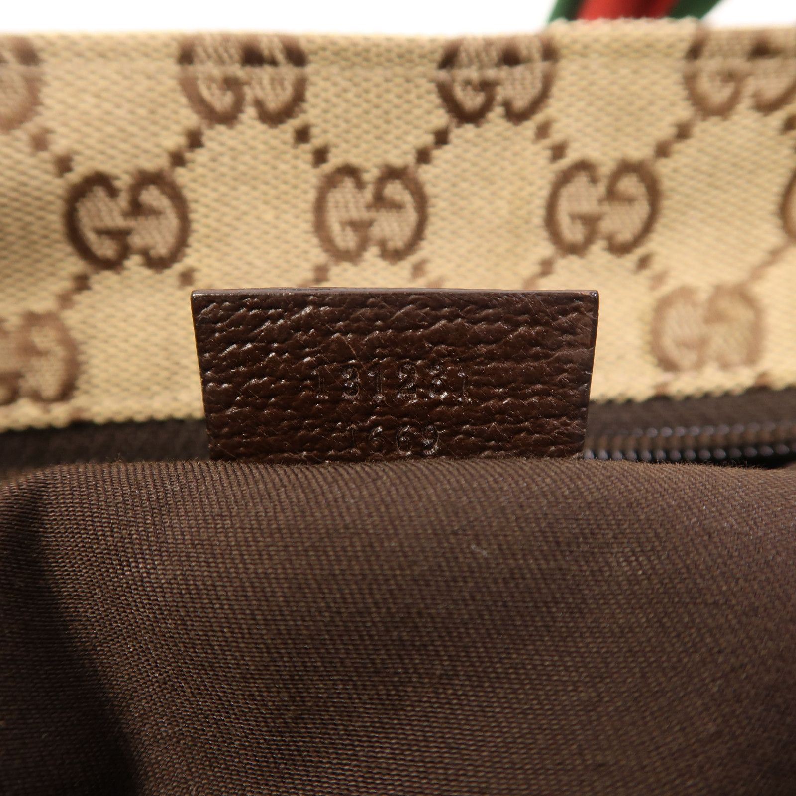 GG Monogram Large Web Tote Bag — view 7
