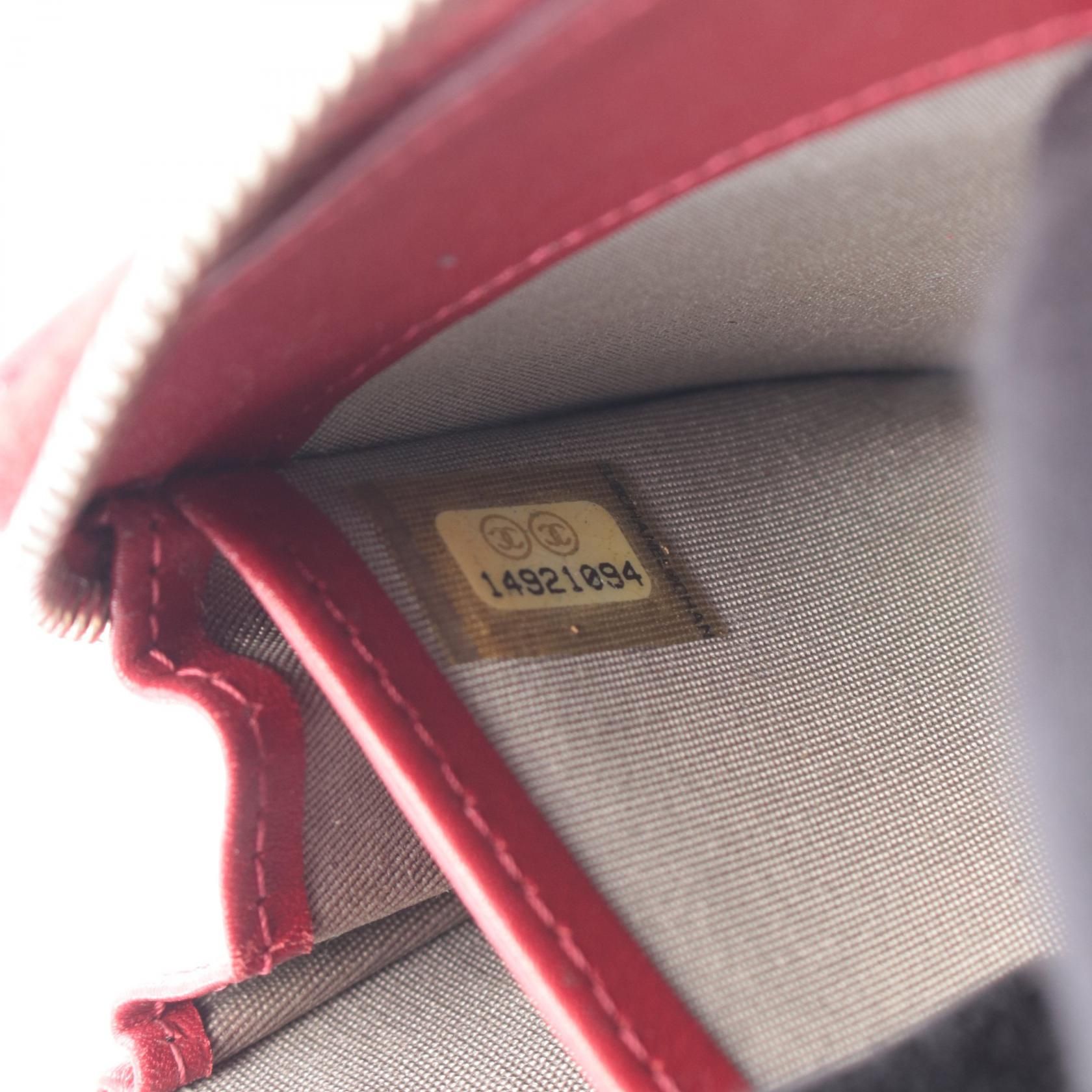 Red Around Long Wallet Calfskin (cowhide) — view 5