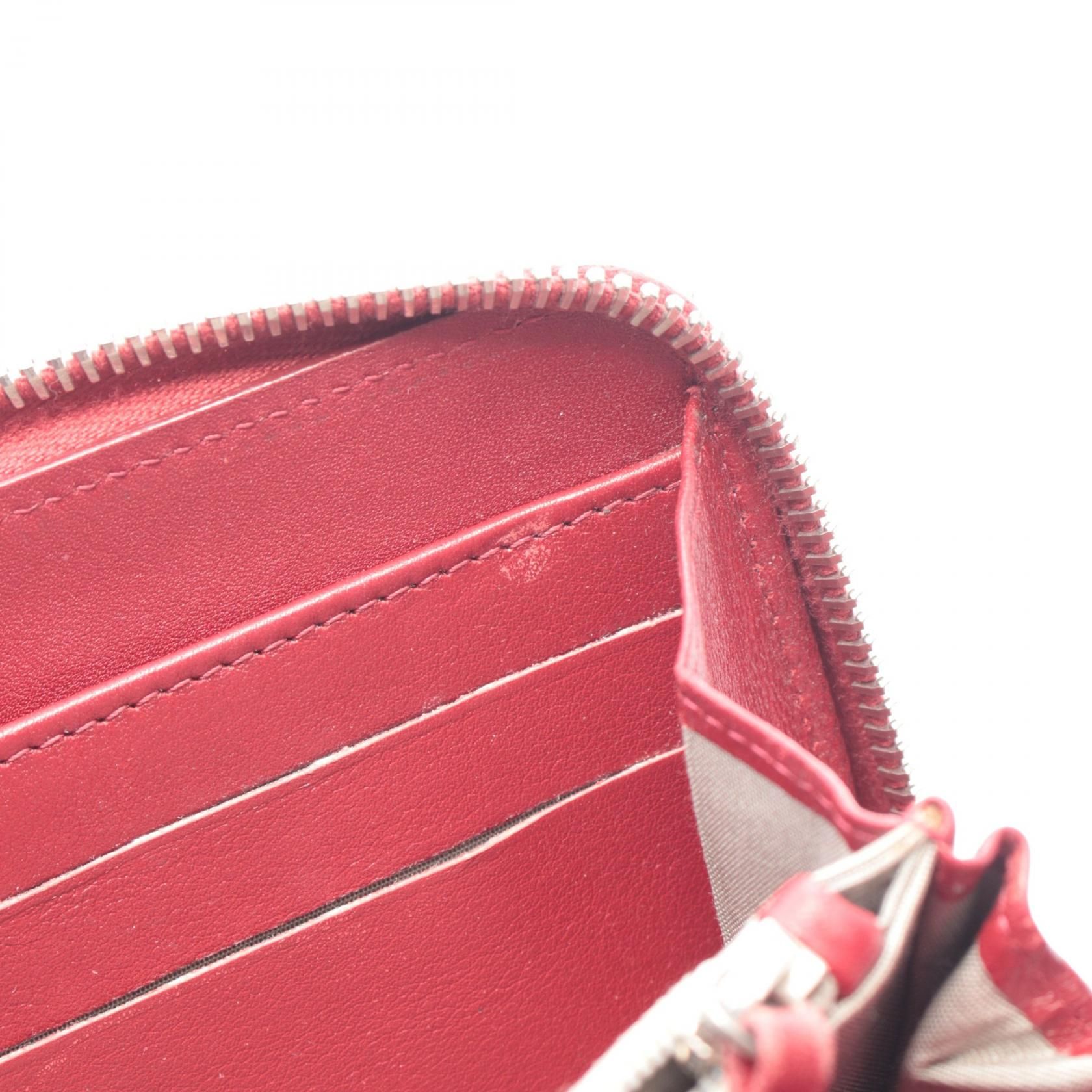 Red Around Long Wallet Calfskin (cowhide) — view 7