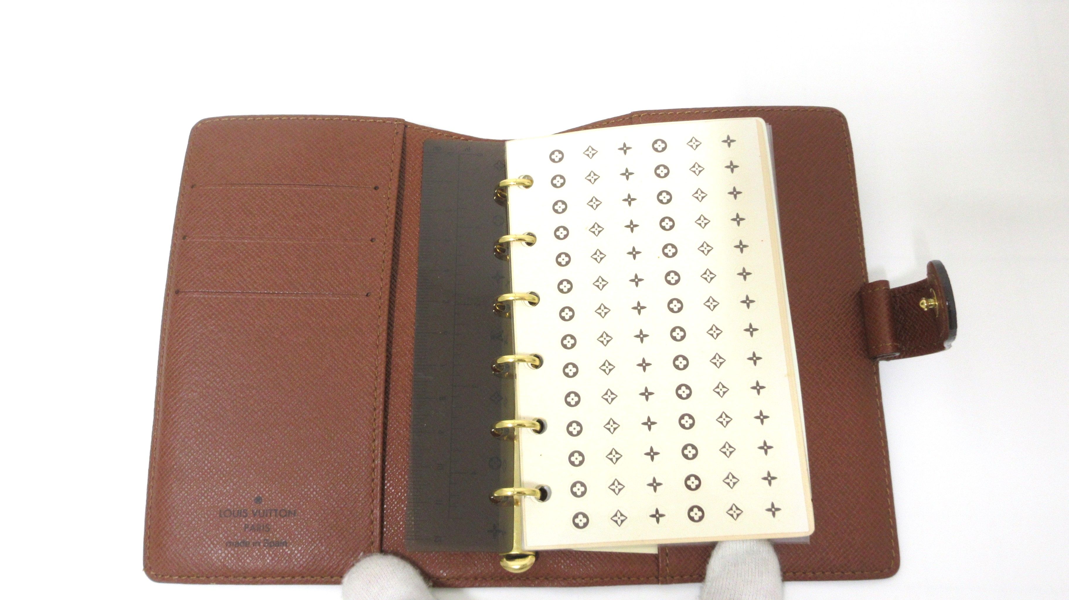 Ring Agenda Cover PM, Monogram — view 5