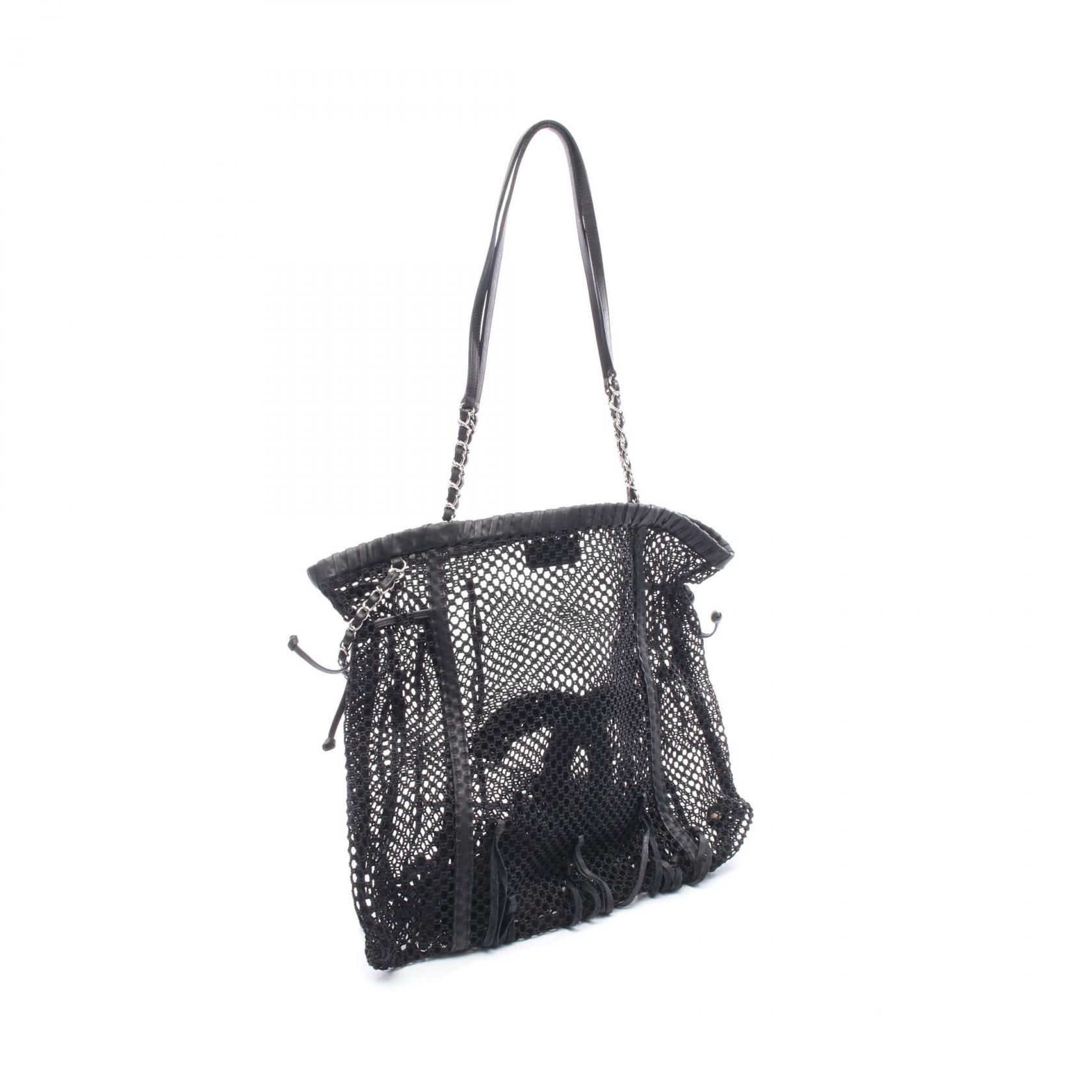 Large CC Mesh Fringe Tote, 2011 Resort Collection — view 2
