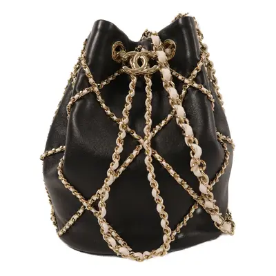 Entwined Drawstring Bucket Bag