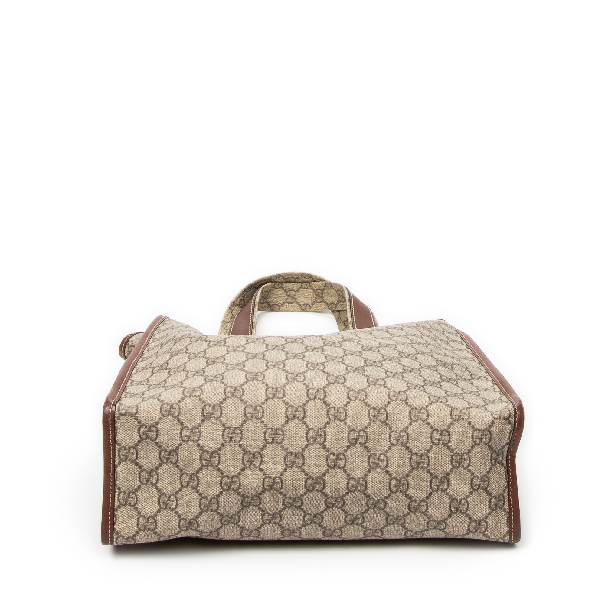 GG Plus Monogram Small Signature Web Loop Vertical Tote — view 6