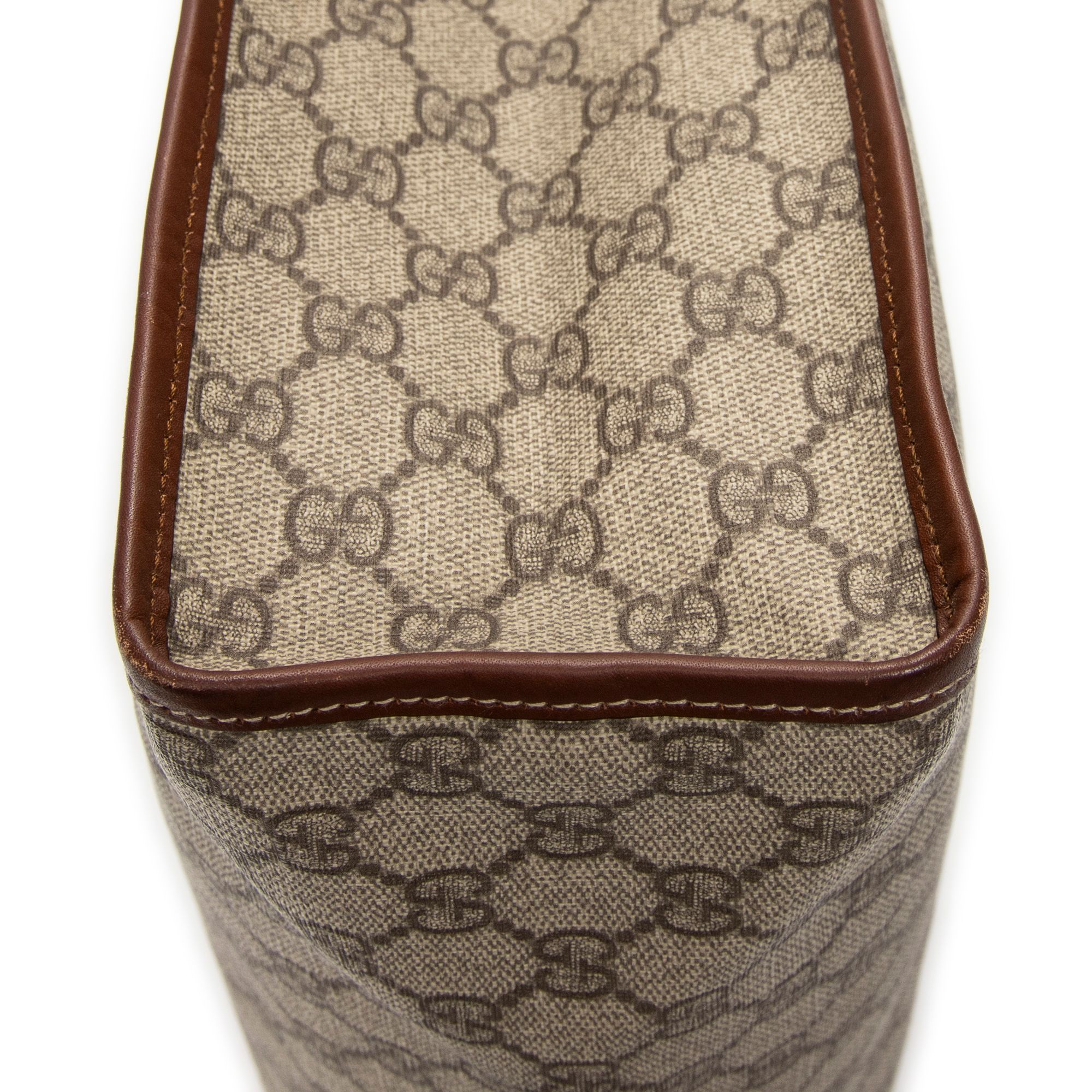 GG Plus Monogram Small Signature Web Loop Vertical Tote — view 7