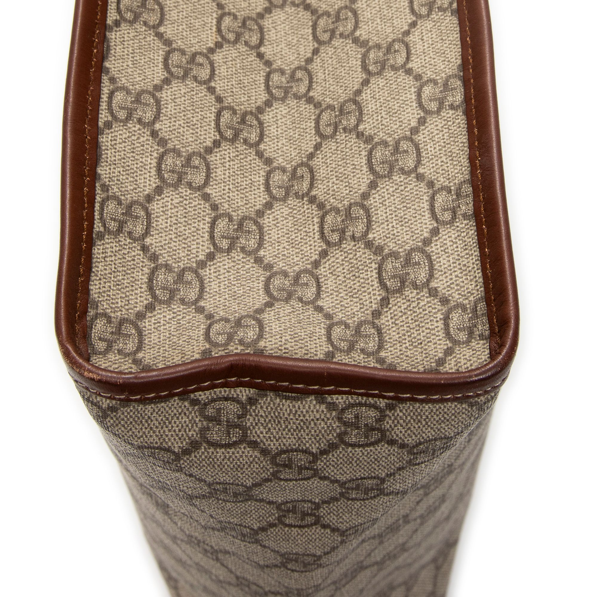 GG Plus Monogram Small Signature Web Loop Vertical Tote — view 8