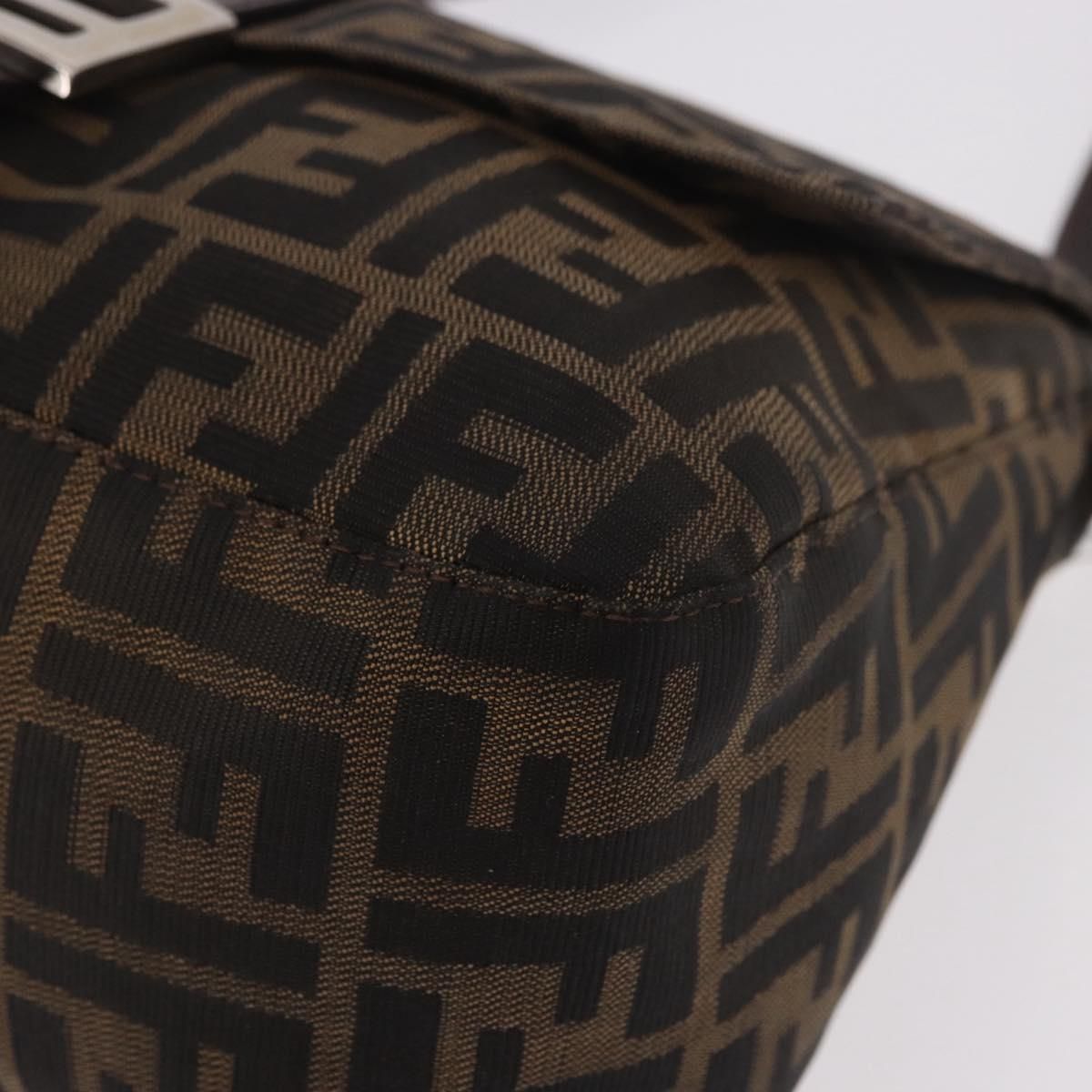 Mama Baguette Shoulder Bag Black Brown Auth, Black — view 16