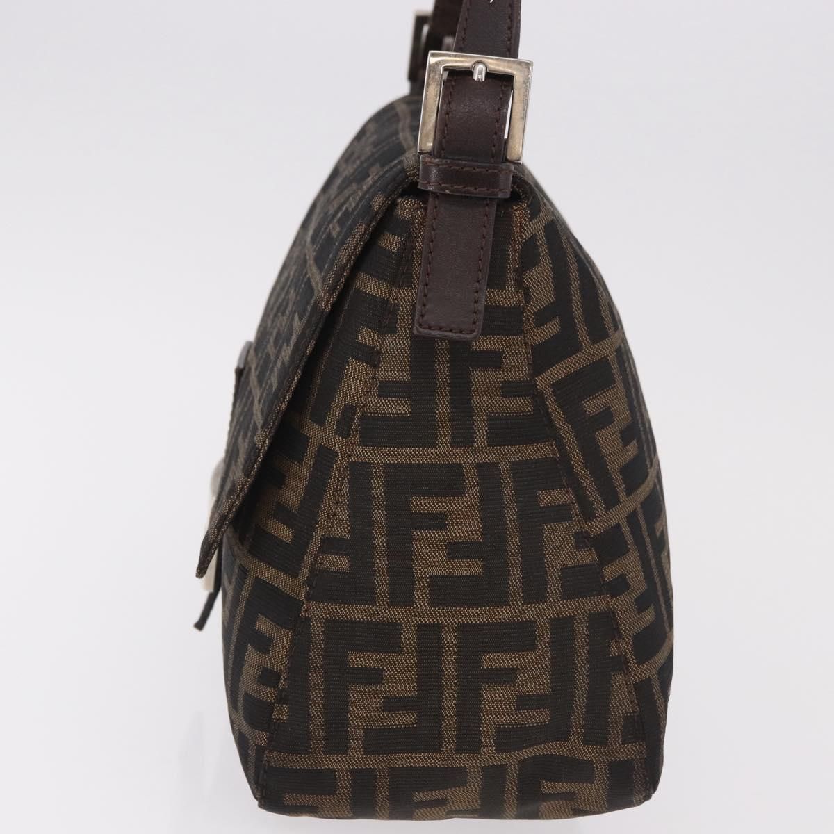 Mama Baguette Shoulder Bag Black Brown Auth, Black — view 3