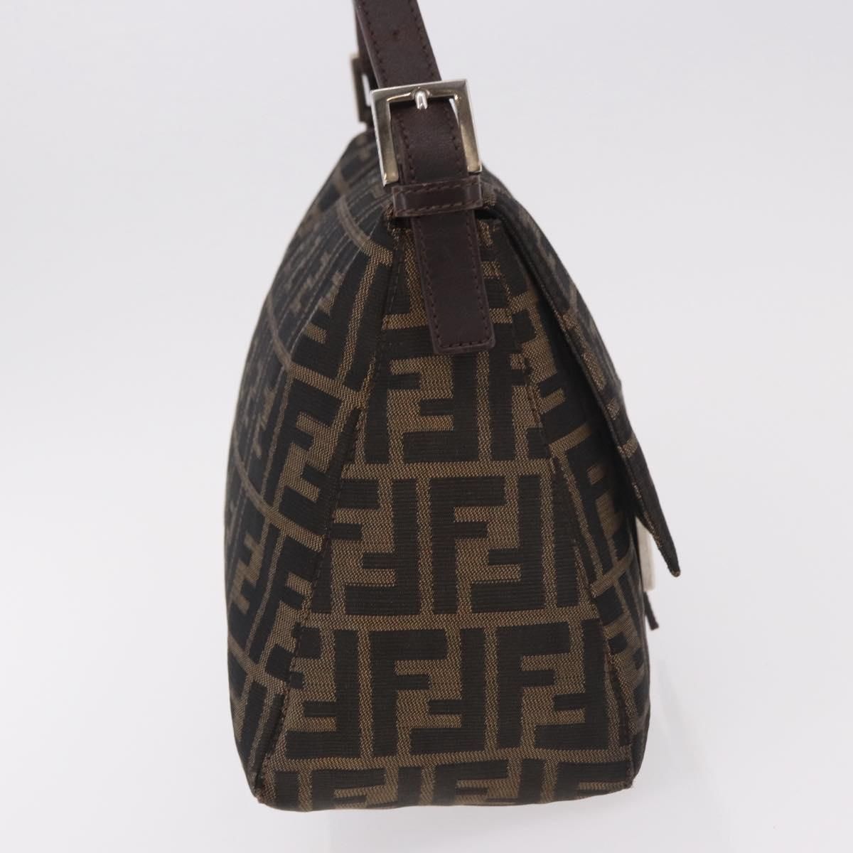 Mama Baguette Shoulder Bag Black Brown Auth, Black — view 4