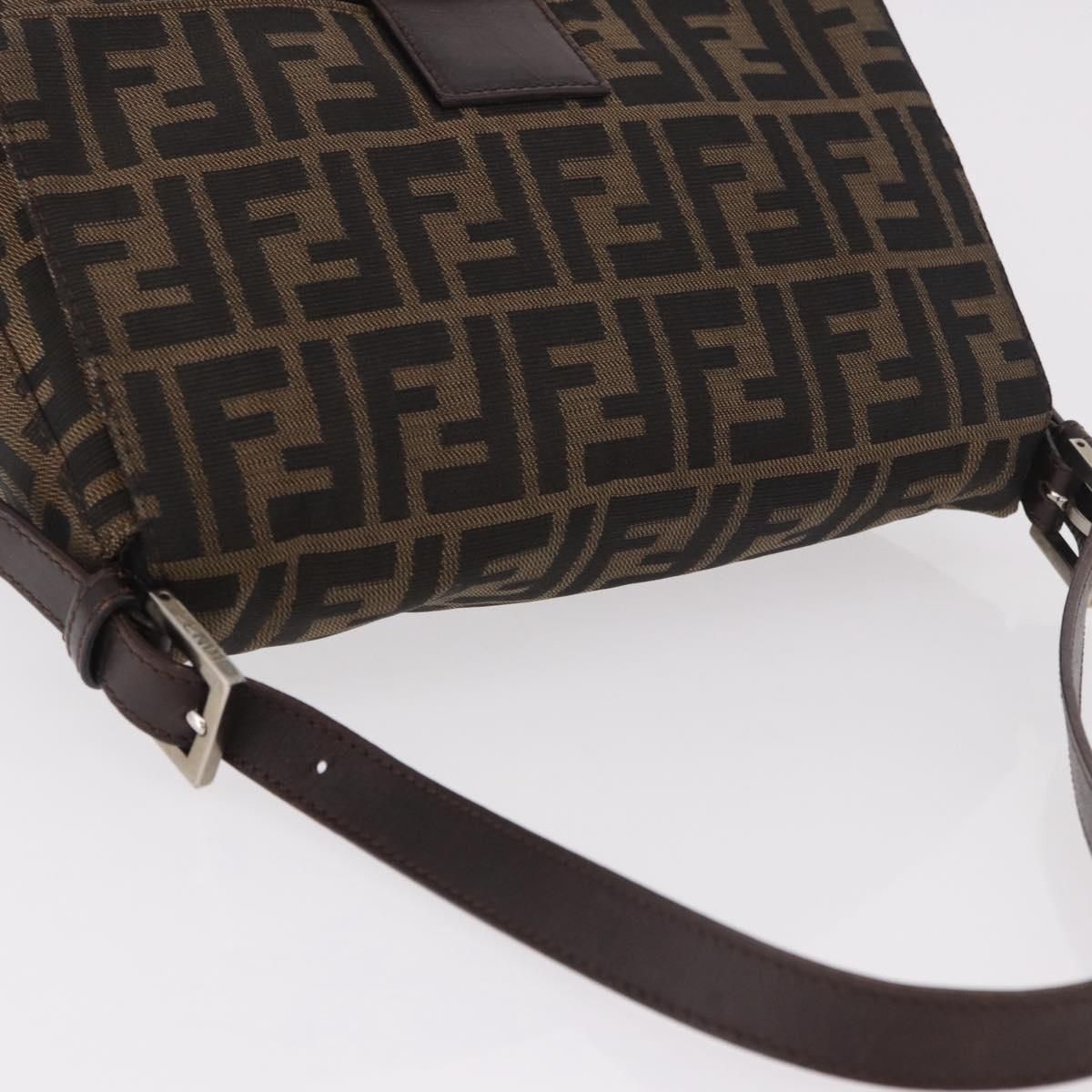 Mama Baguette Shoulder Bag Black Brown Auth, Black — view 6