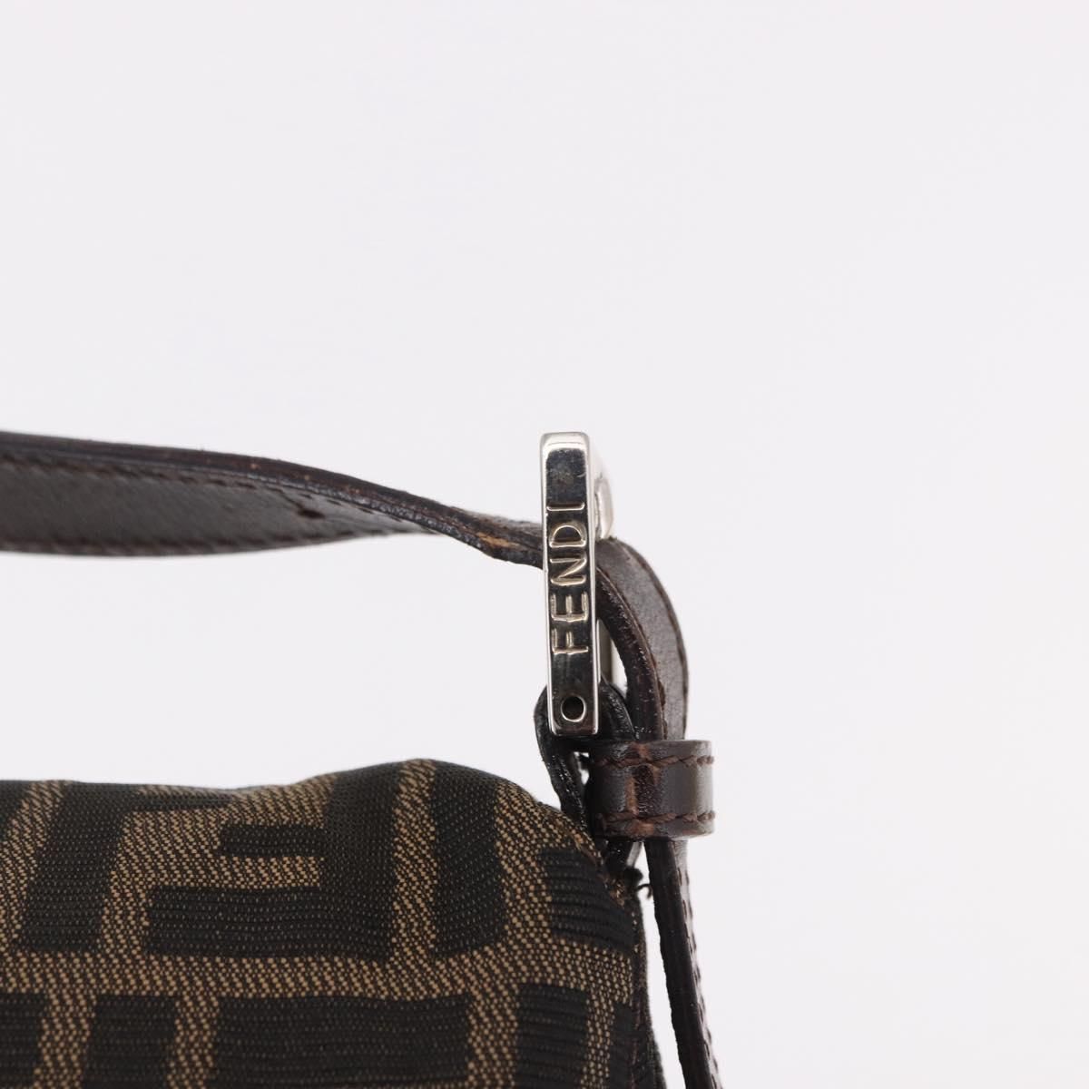 Mama Baguette Shoulder Bag Black Brown Auth, Black — view 8