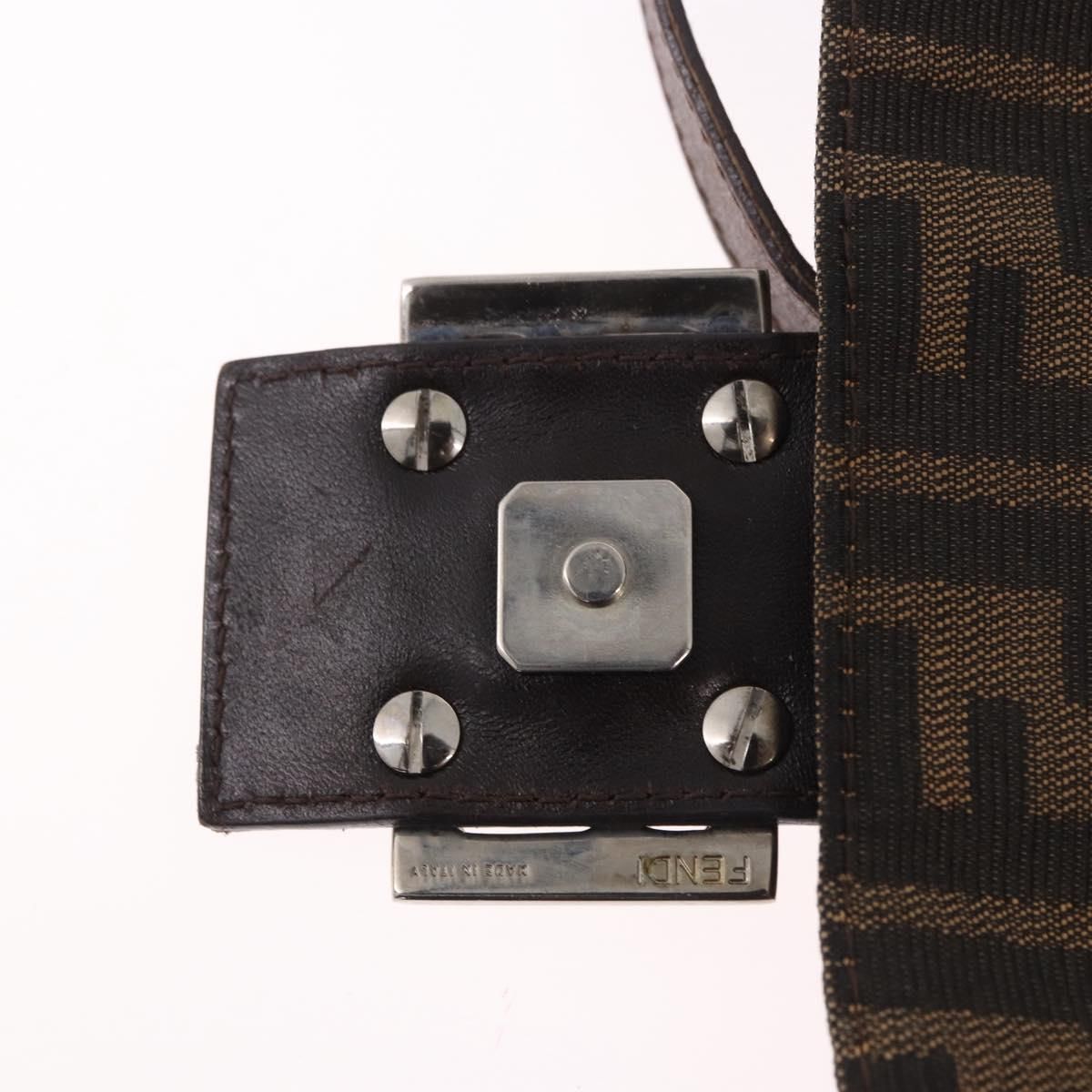 Mama Baguette Shoulder Bag Black Brown Auth, Black — view 9