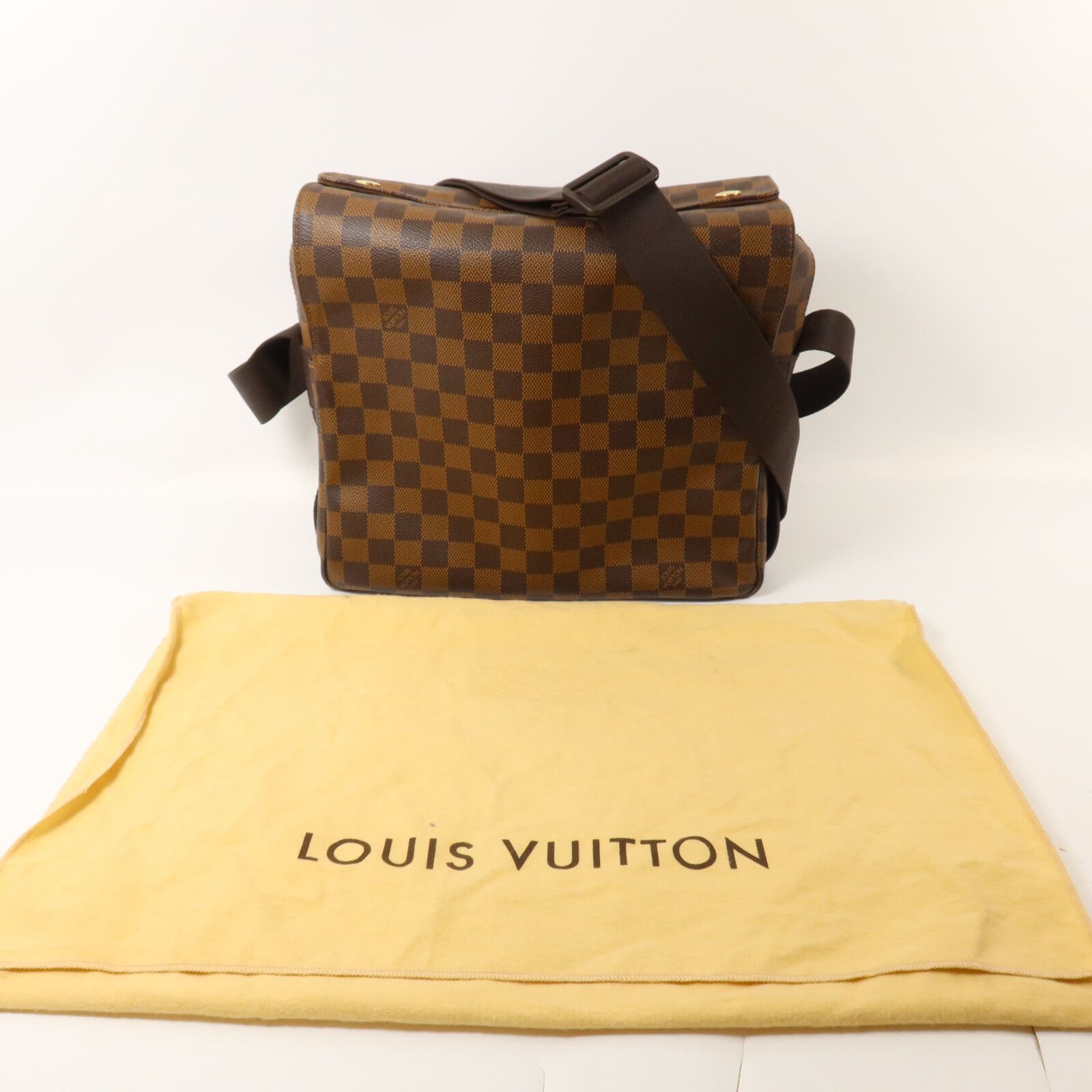 Damier Naviglio Shoulder Bag Brown Shoulder Bag N 45255 — view 11