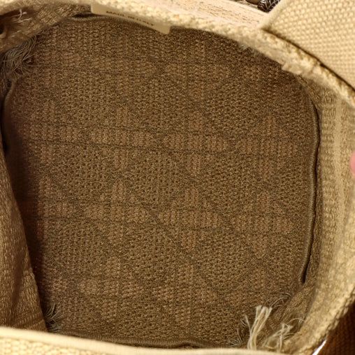 D-Bubble Bucket Bag, Embroidered Canvas — view 5