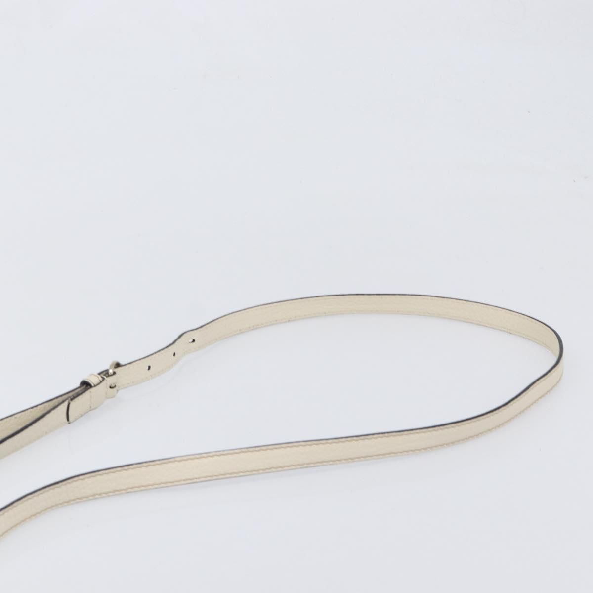Soho Disco Leather White Gold 308364 Auth — view 8