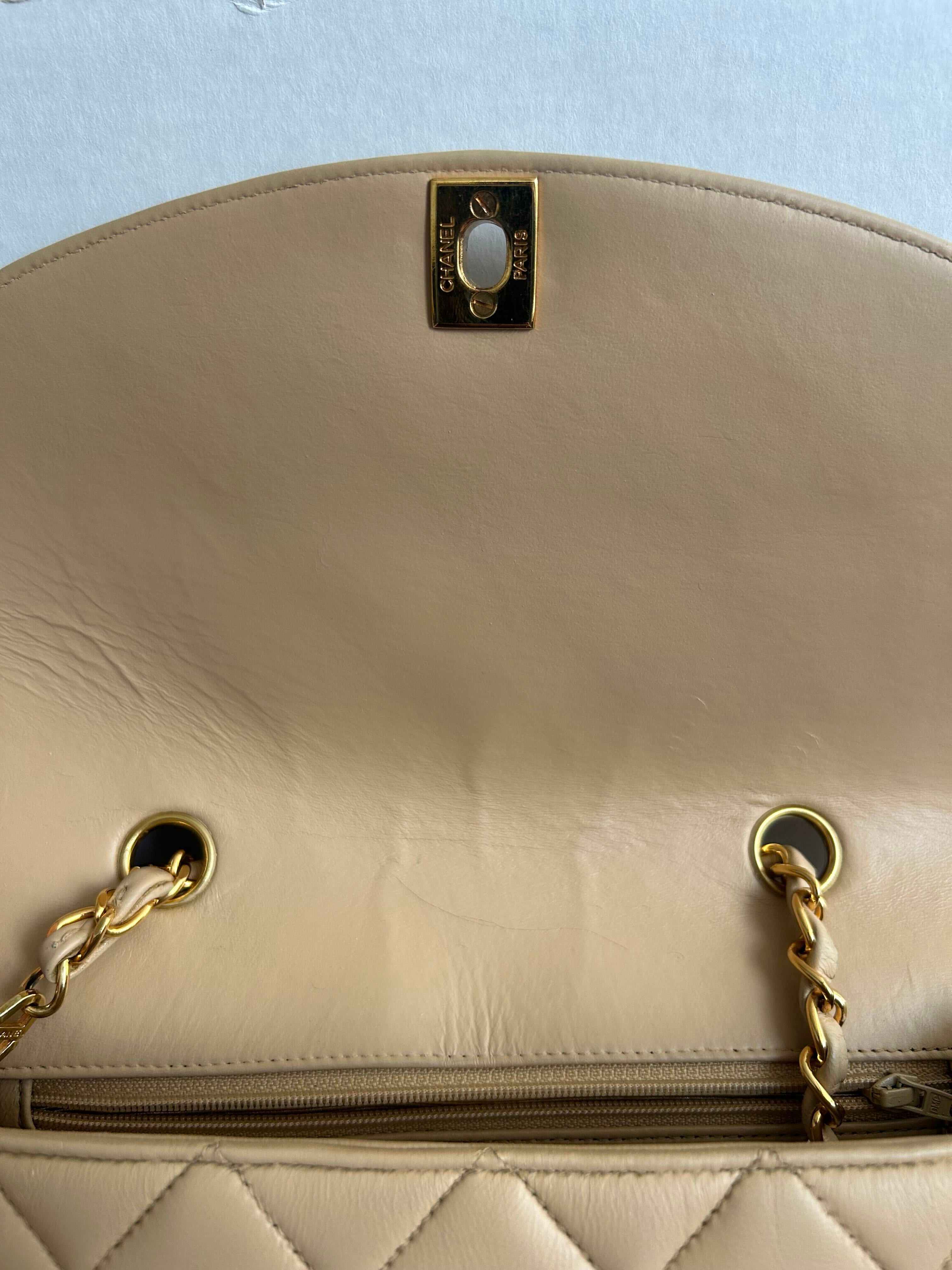Diana Flap Bag w/GHW, Neutral — view 13