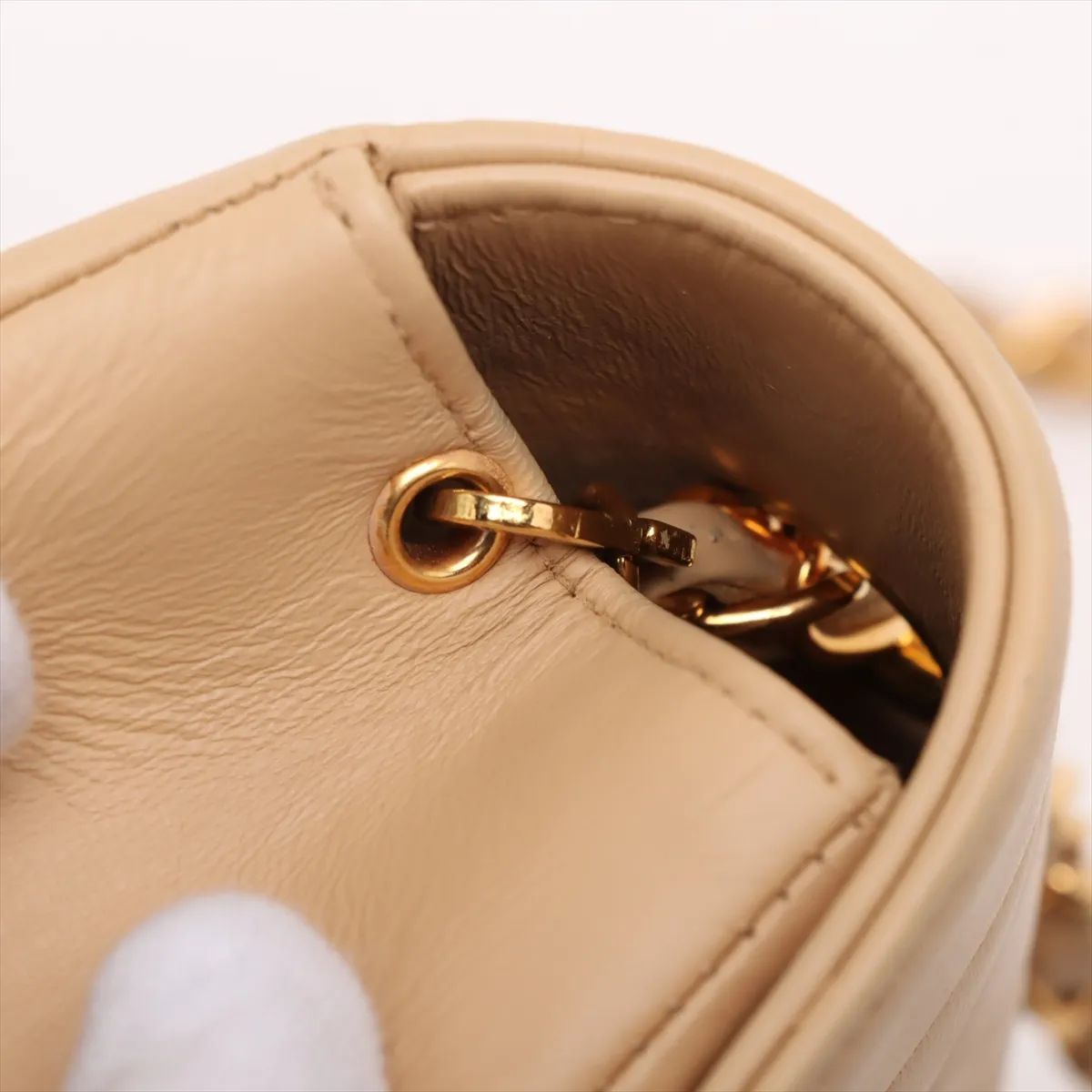 Diana Flap Bag w/GHW, Neutral — view 10