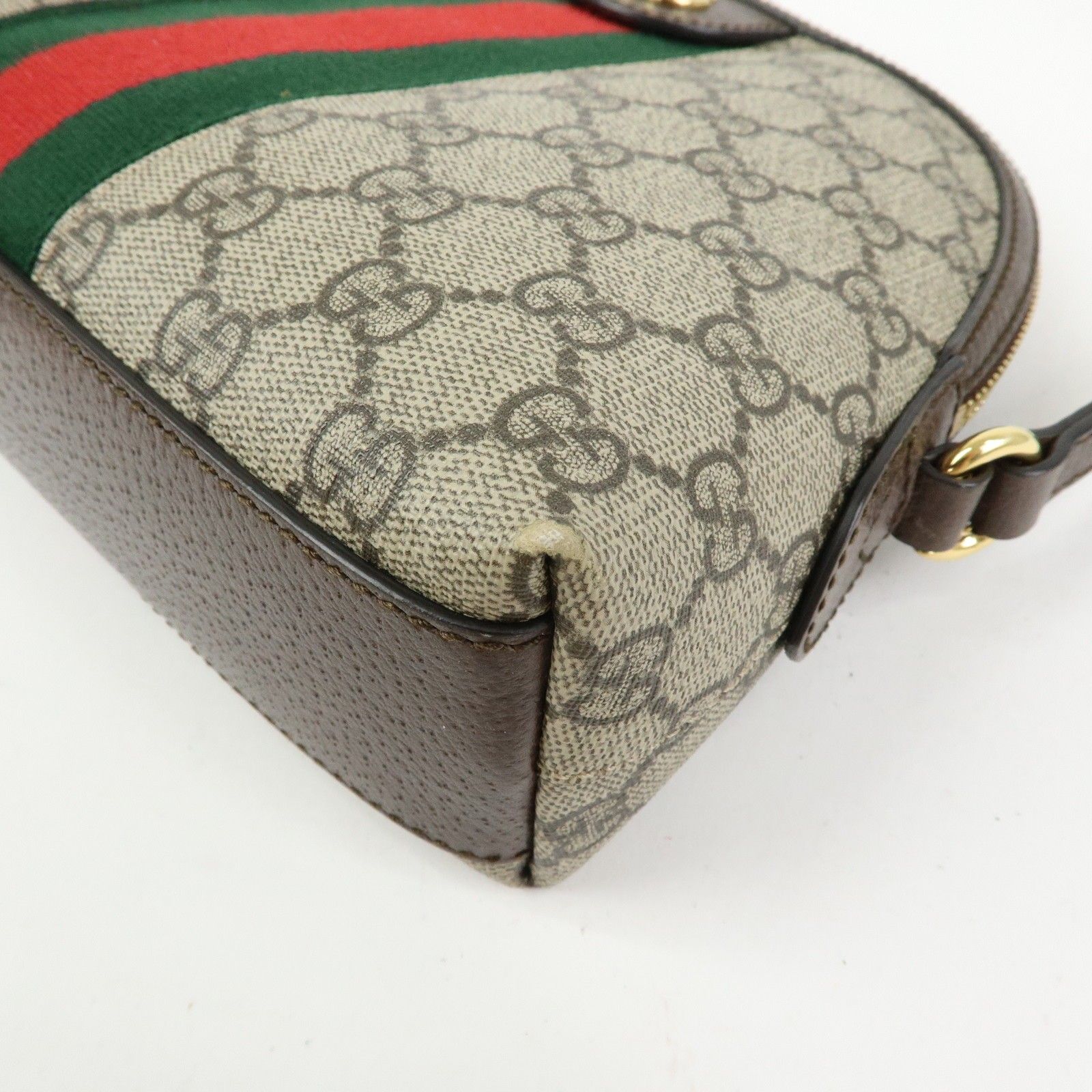 GG Supreme Small Ophidia Dome Shoulder Bag — view 9