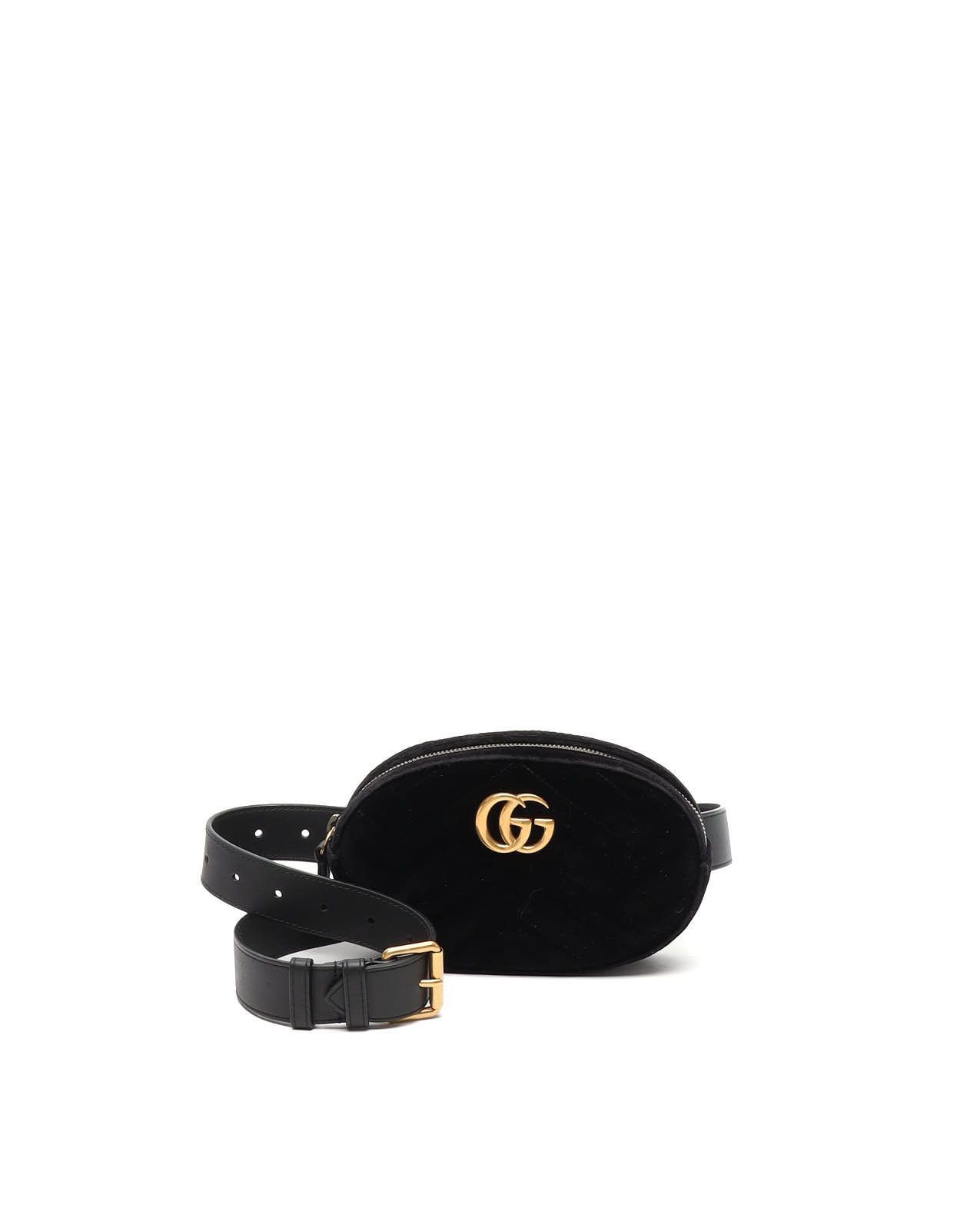 GG Marmont Velvet Waist Bag, Size 85 — view 2