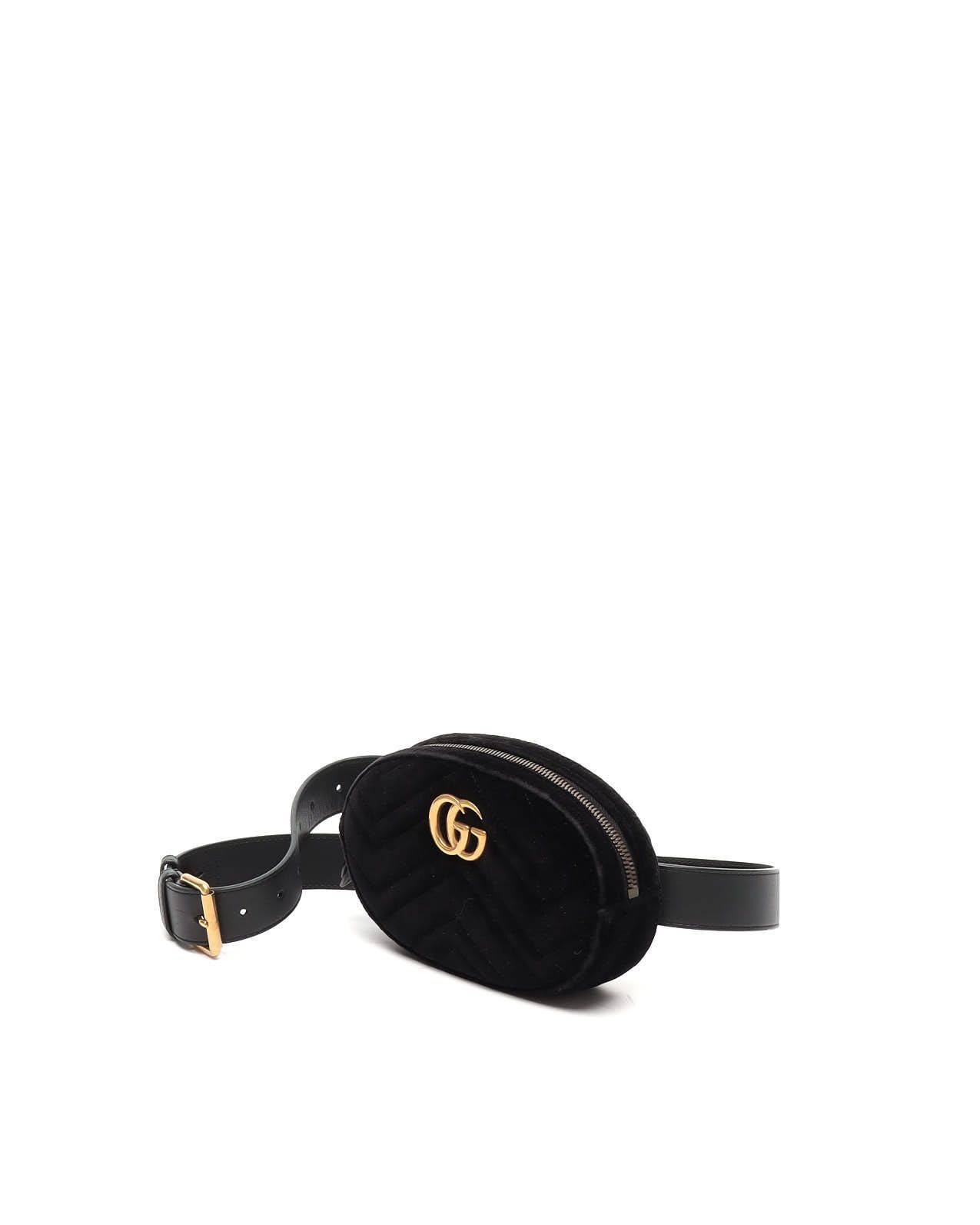 GG Marmont Velvet Waist Bag, Size 85 — view 3