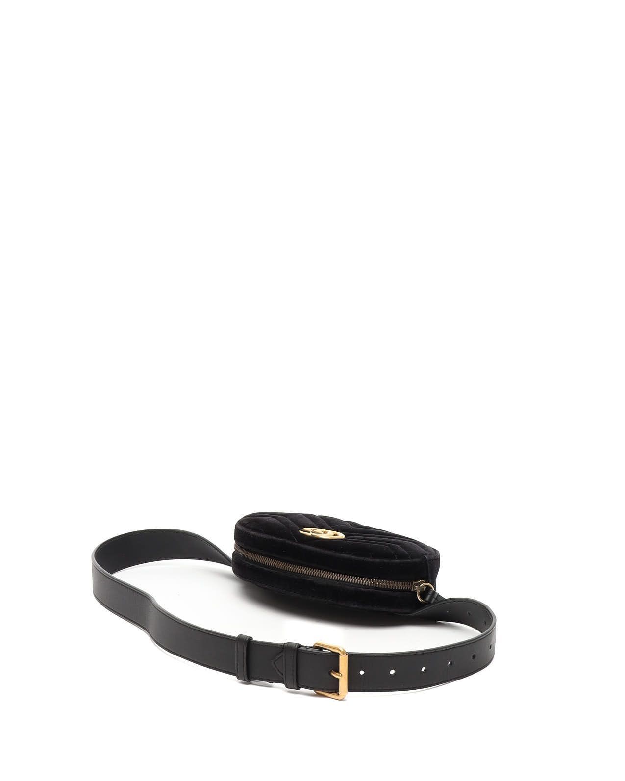 GG Marmont Velvet Waist Bag, Size 85 — view 5