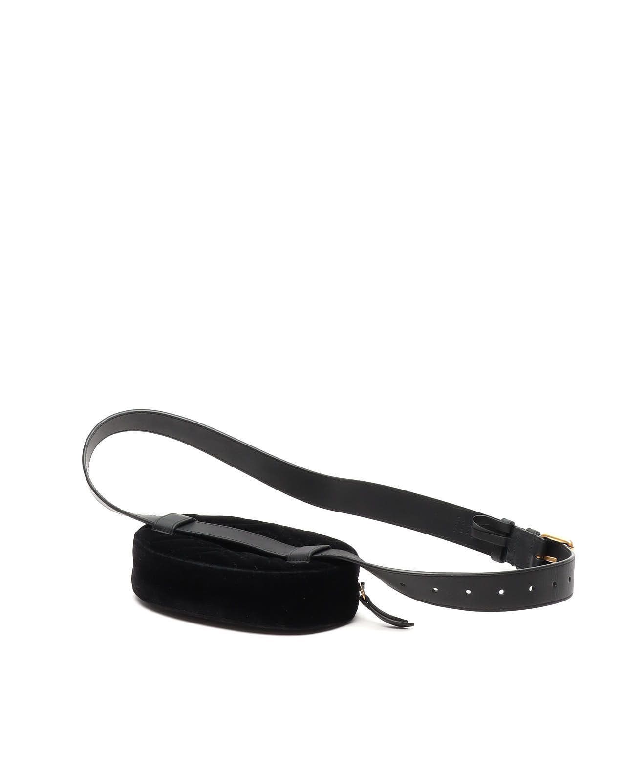 GG Marmont Velvet Waist Bag, Size 85 — view 6