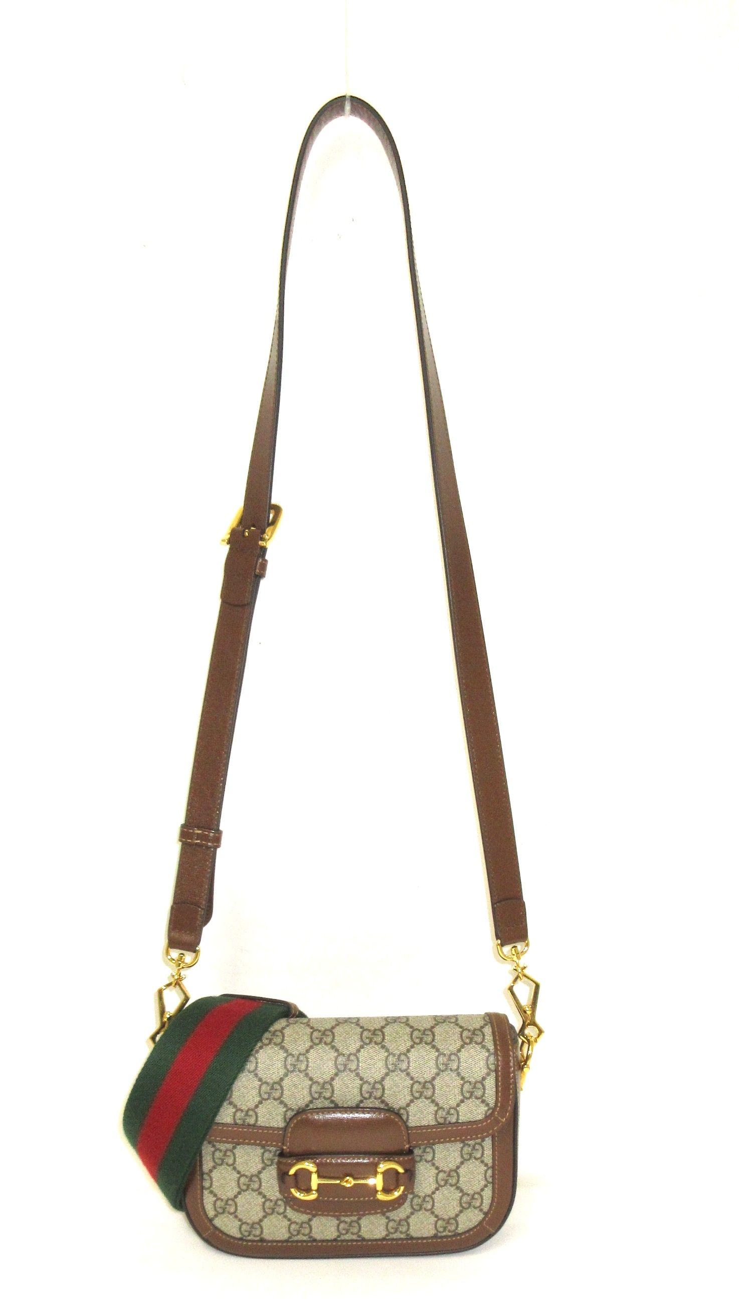 GG Supreme Monogram Web Mini Horsebit 1955 Shoulder Bag — view 2