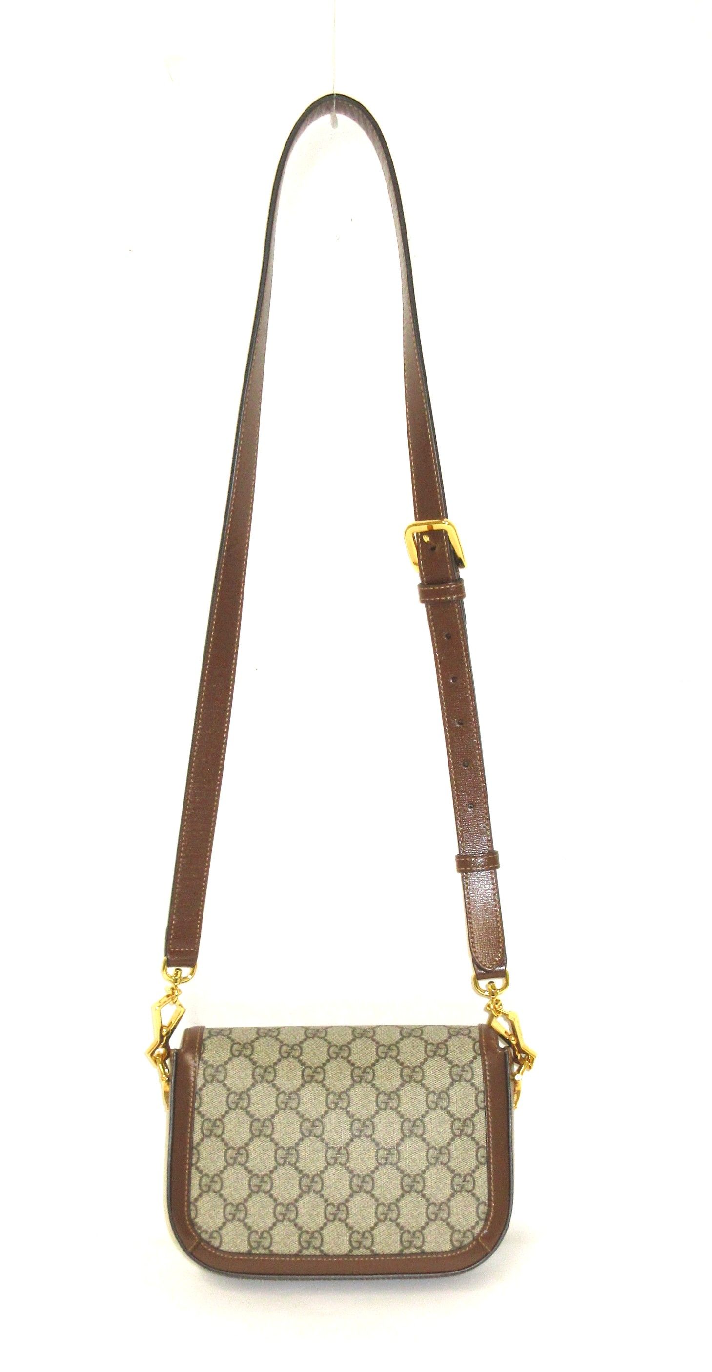 GG Supreme Monogram Web Mini Horsebit 1955 Shoulder Bag — view 3