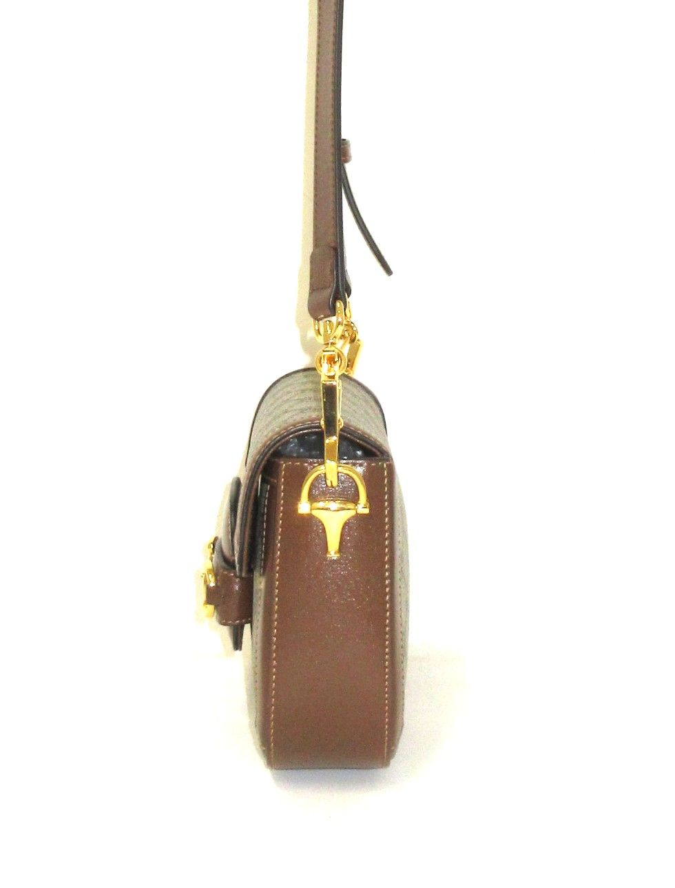 GG Supreme Monogram Web Mini Horsebit 1955 Shoulder Bag — view 4