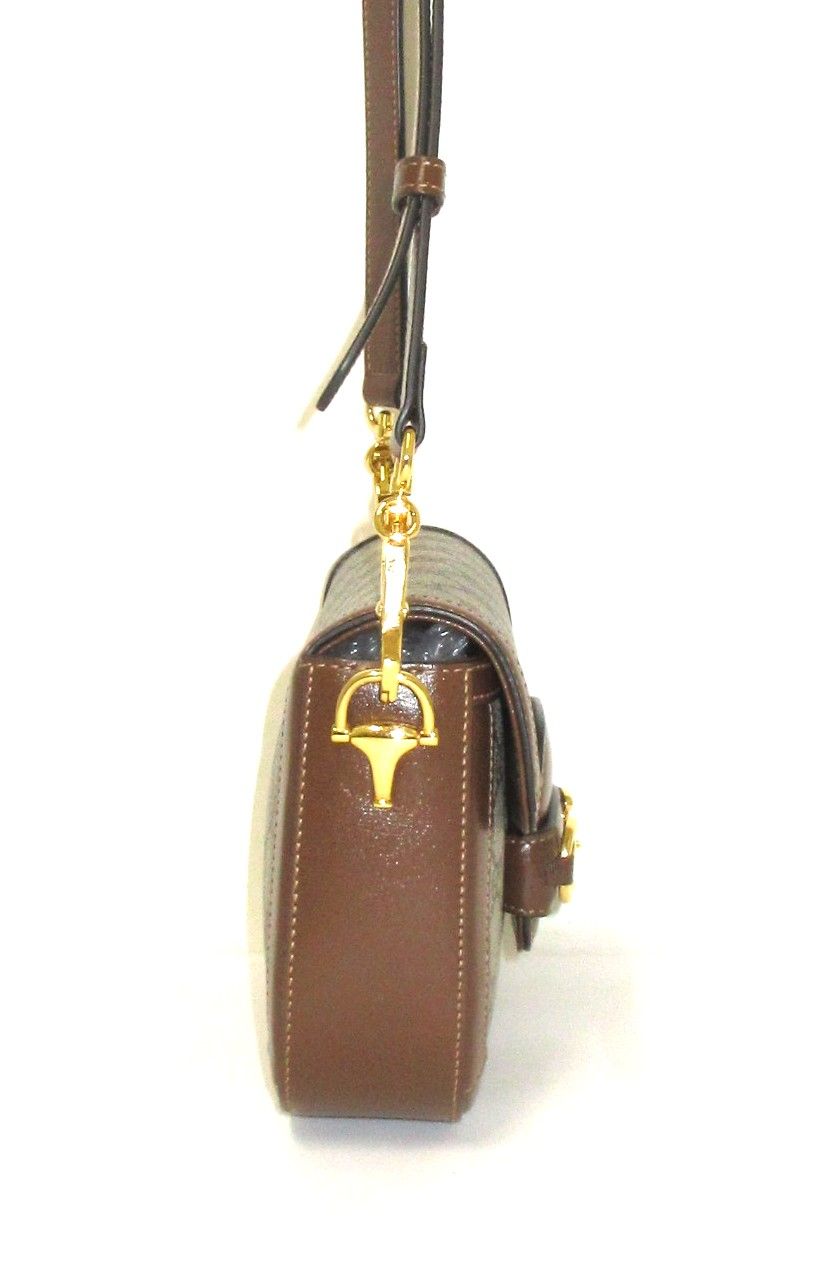 GG Supreme Monogram Web Mini Horsebit 1955 Shoulder Bag — view 5