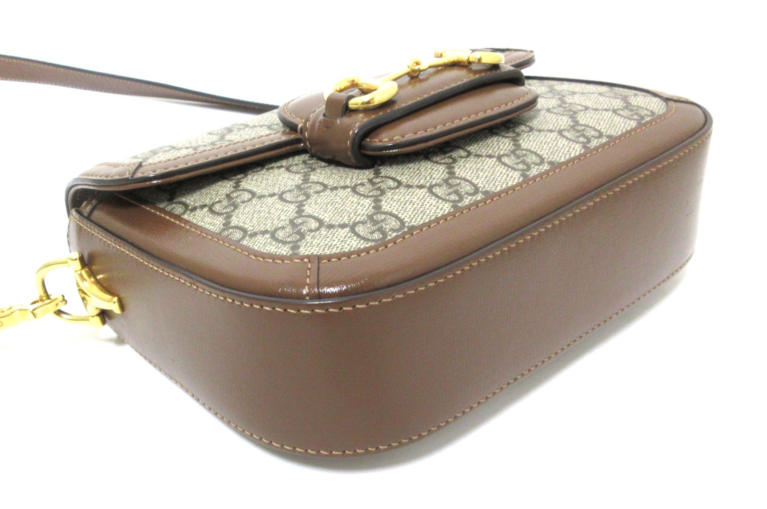 GG Supreme Monogram Web Mini Horsebit 1955 Shoulder Bag — view 7