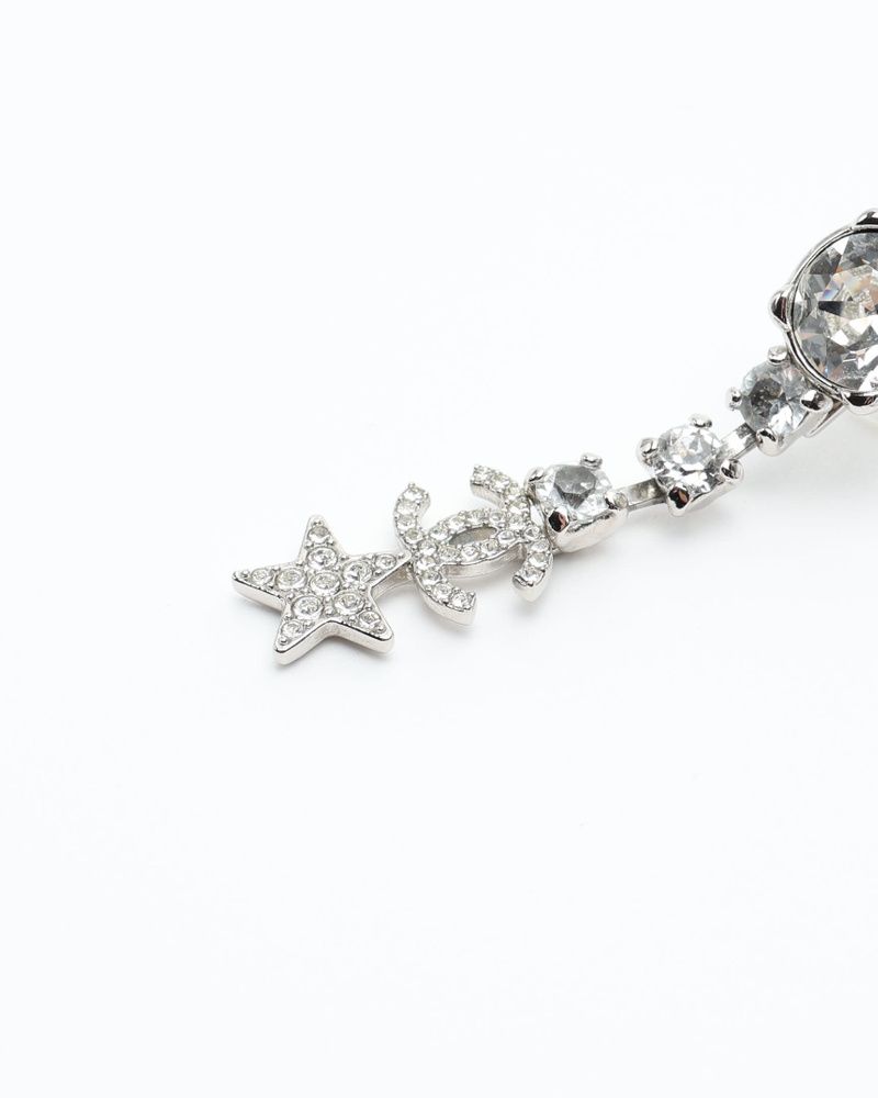 Coco Mark Rhinestone Dangling Earrings — view 4