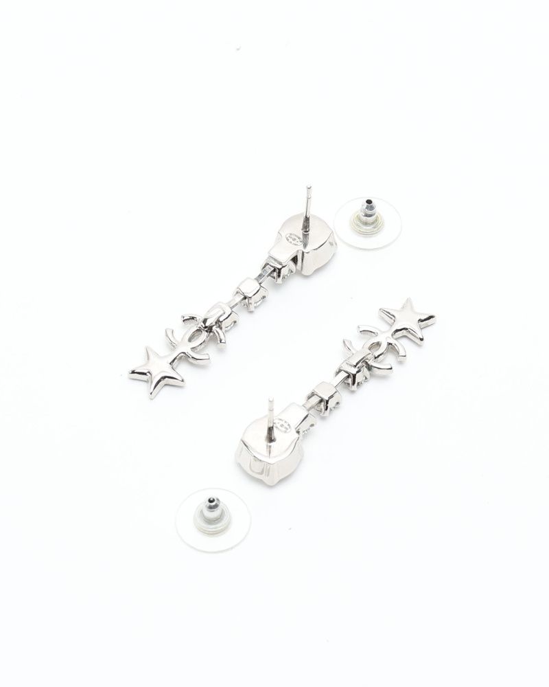 Coco Mark Rhinestone Dangling Earrings — view 5