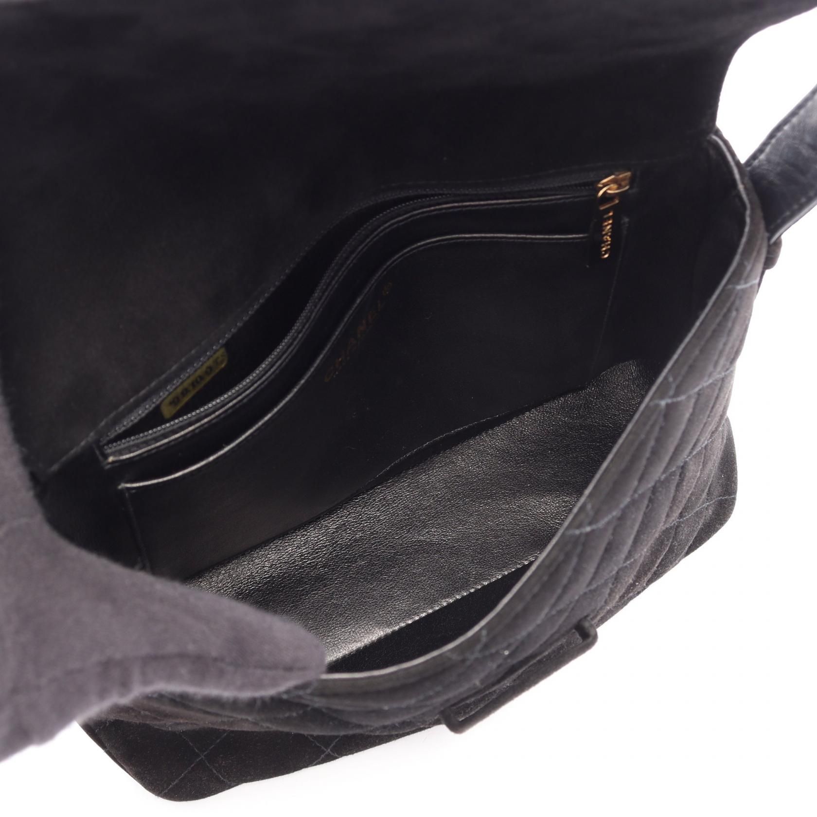 Quilted Suede Shoulder Bag 1990s — view 3