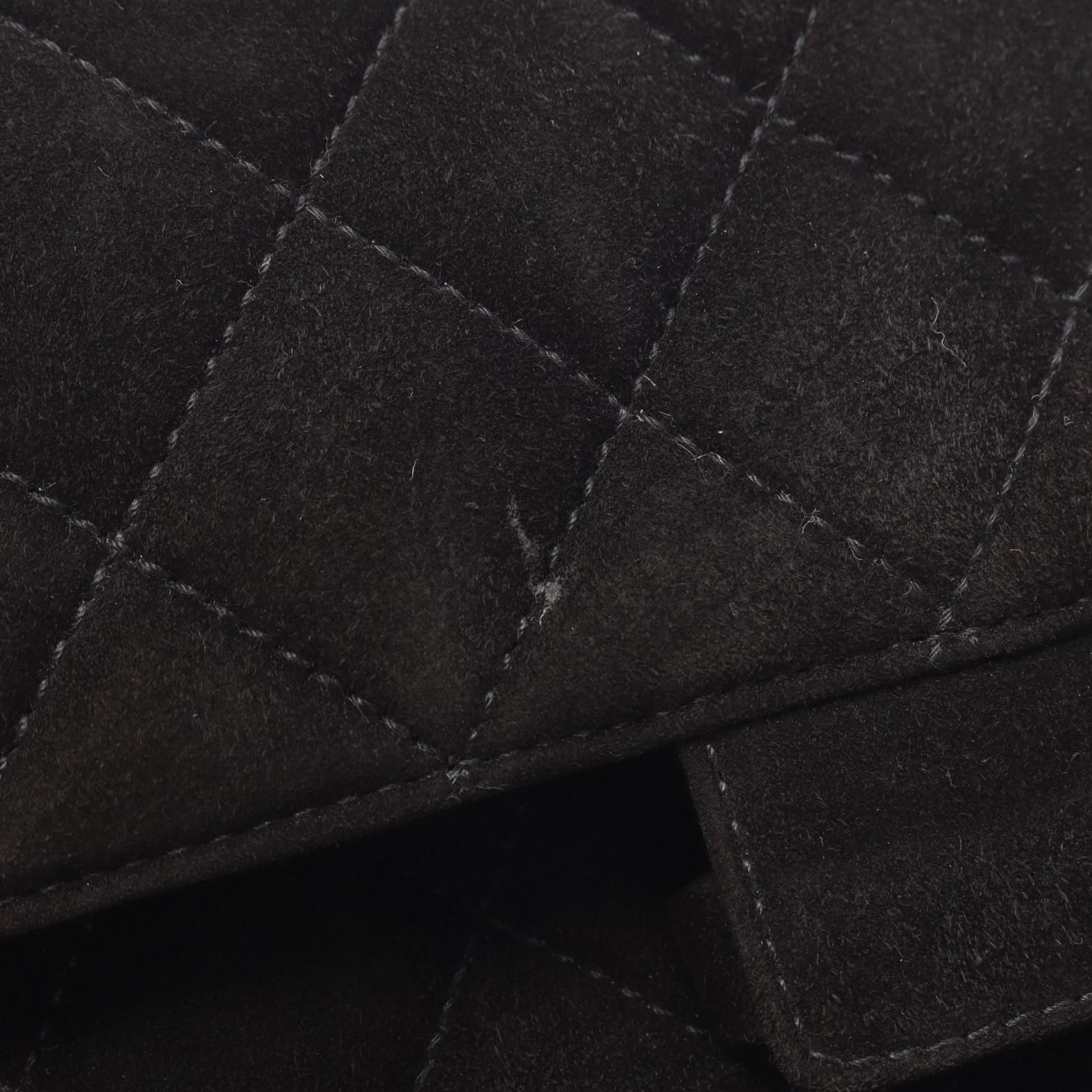 Quilted Suede Shoulder Bag 1990s — view 8