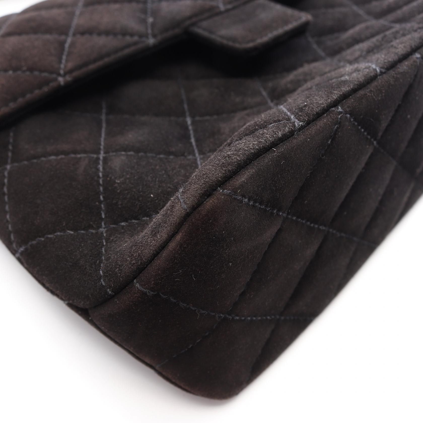 Quilted Suede Shoulder Bag 1990s — view 9