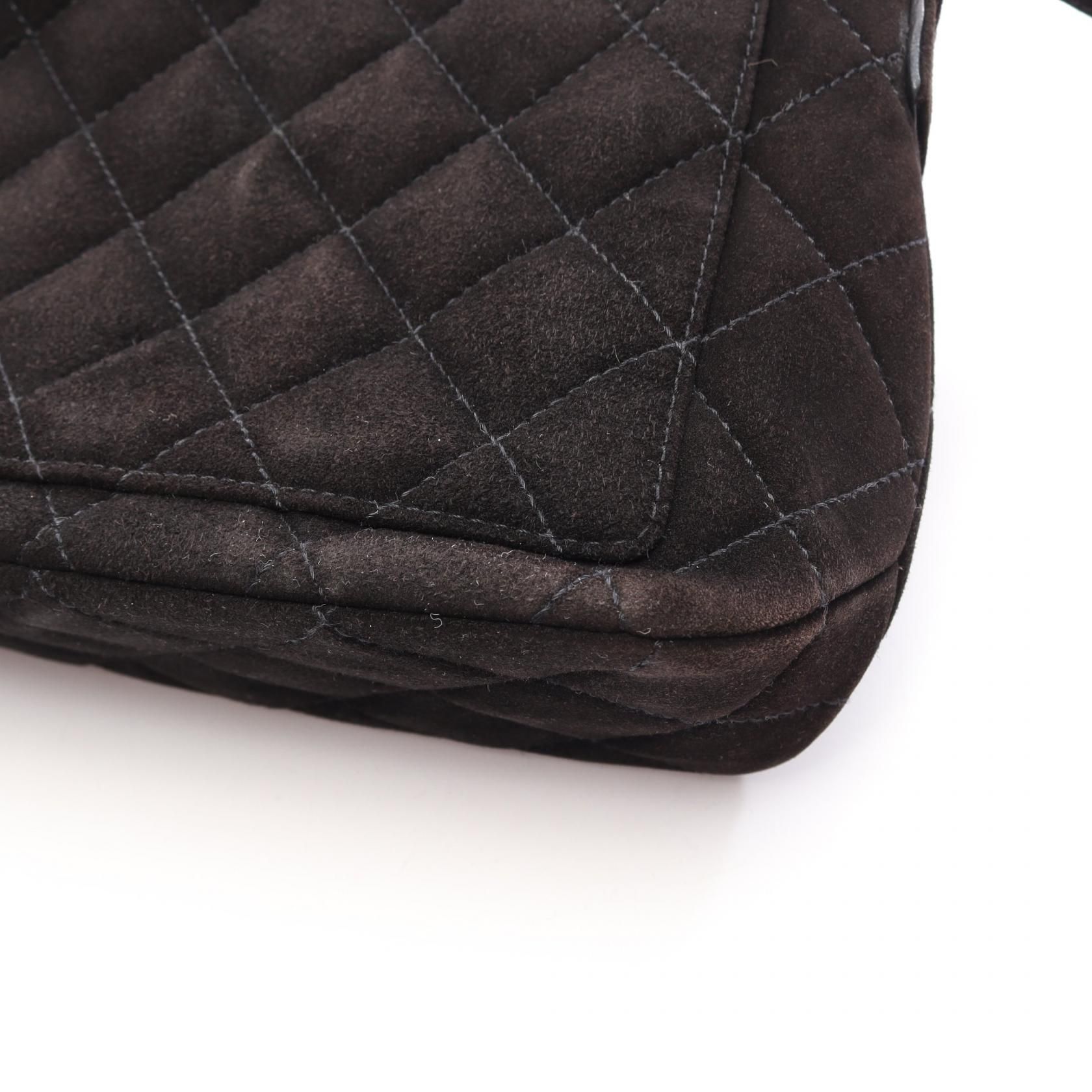 Quilted Suede Shoulder Bag 1990s — view 10