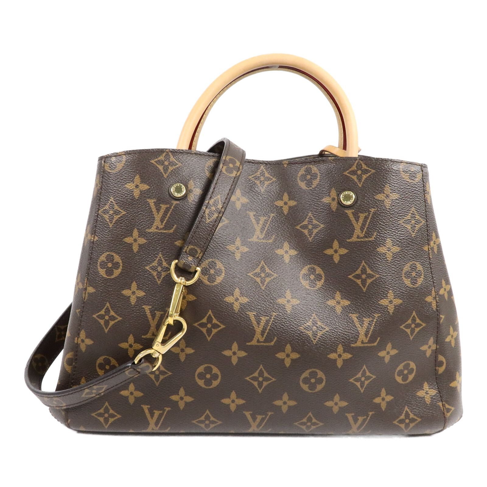 Monogram Montaigne Mm Hand-turn Shoulder Bag Brown 2way Shoulder Bag M 41056 — view 2