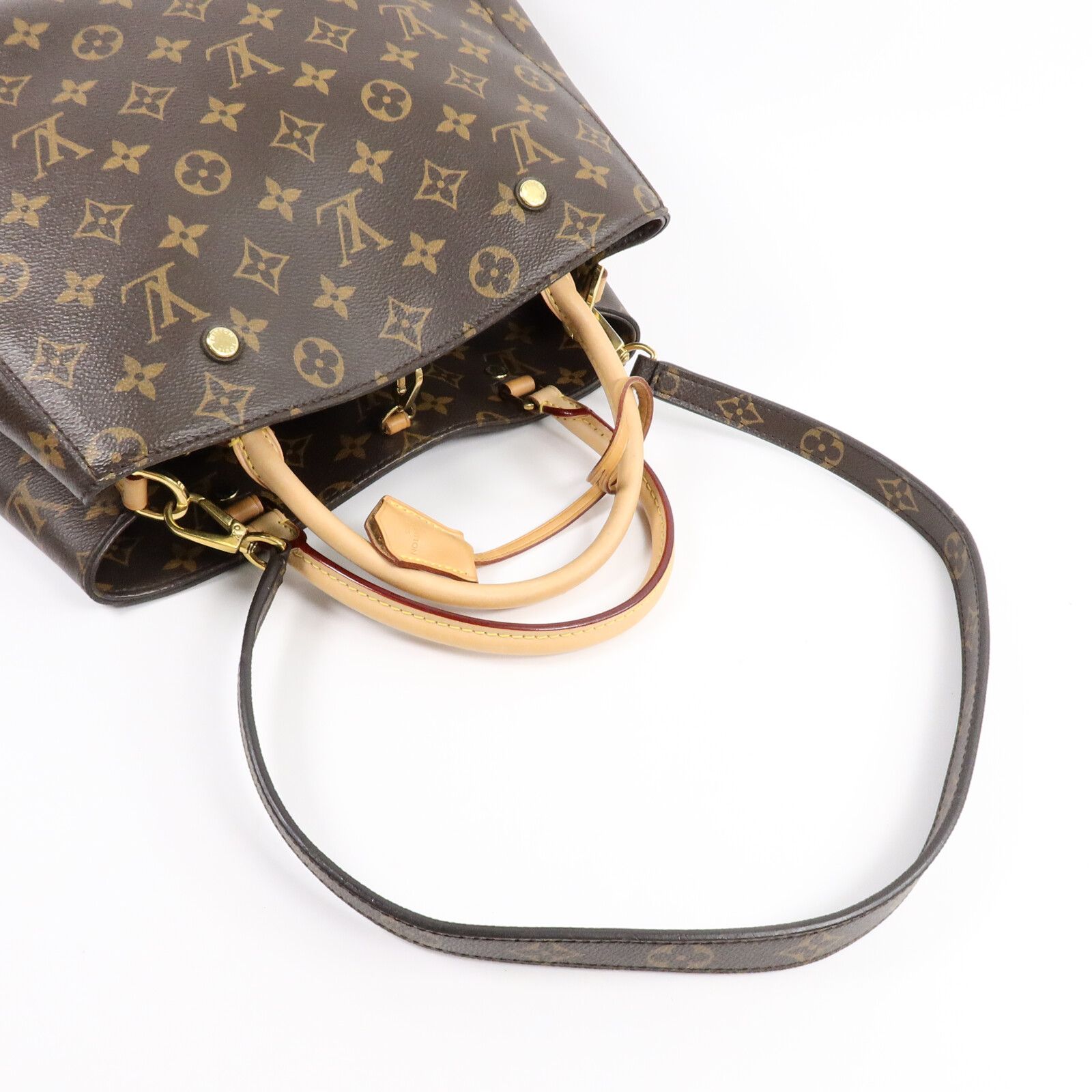 Monogram Montaigne Mm Hand-turn Shoulder Bag Brown 2way Shoulder Bag M 41056 — view 10