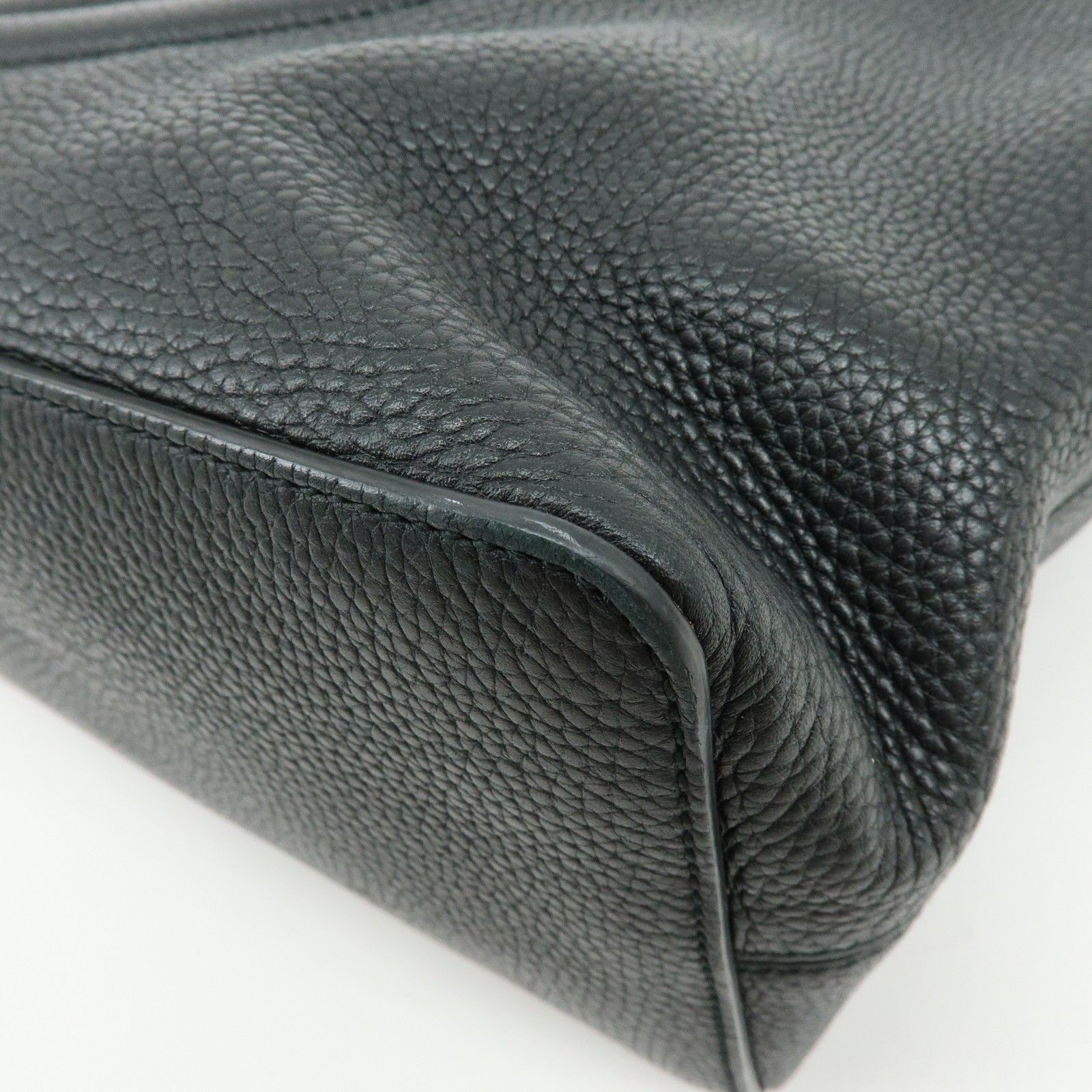 SOHO Interlocking G Leather 2Way Hand Shoulder Bag Black 536194 — view 13