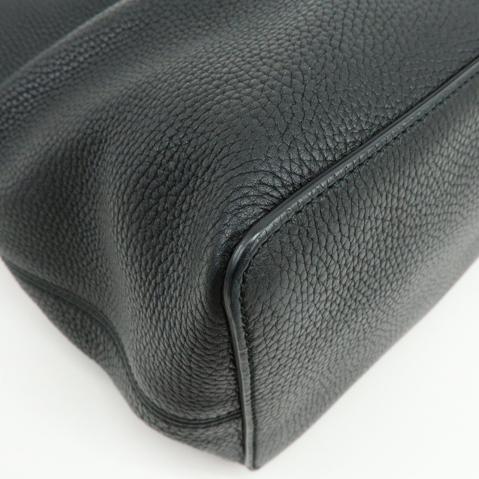 SOHO Interlocking G Leather 2Way Hand Shoulder Bag Black 536194 — view 14