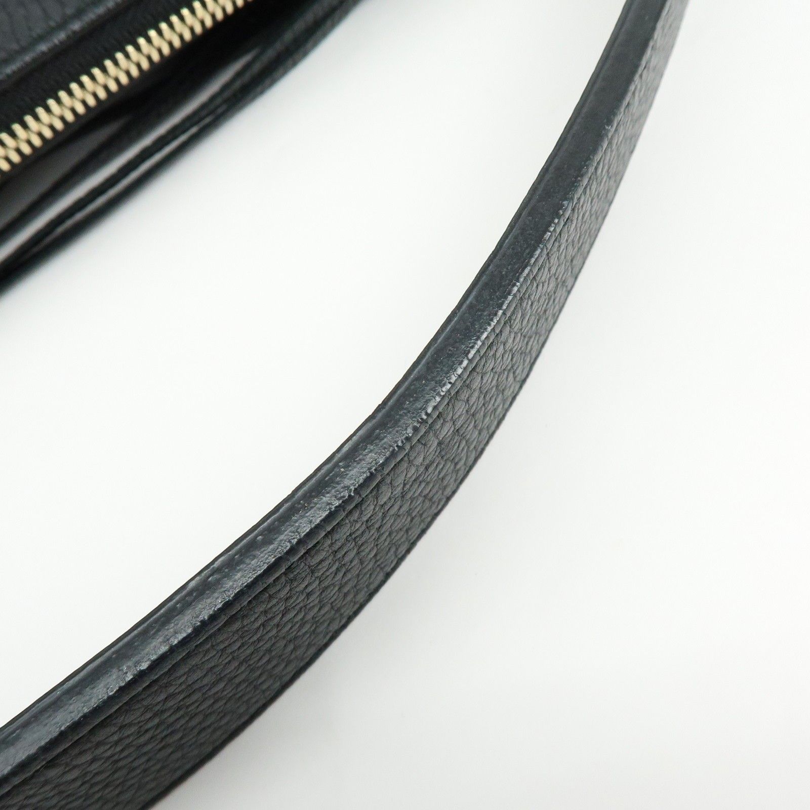 SOHO Interlocking G Leather 2Way Hand Shoulder Bag Black 536194 — view 10