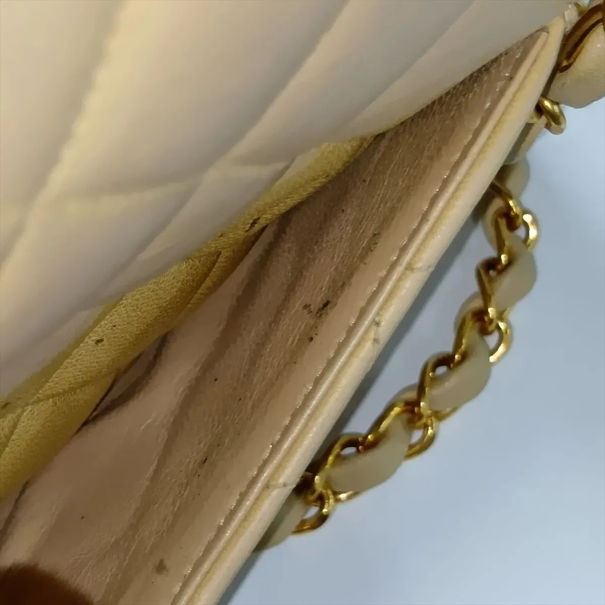 Matelasse Double Flap Chain Bag Paris Limited Beige Gold Metal Fittings 3xxxxxx — view 21