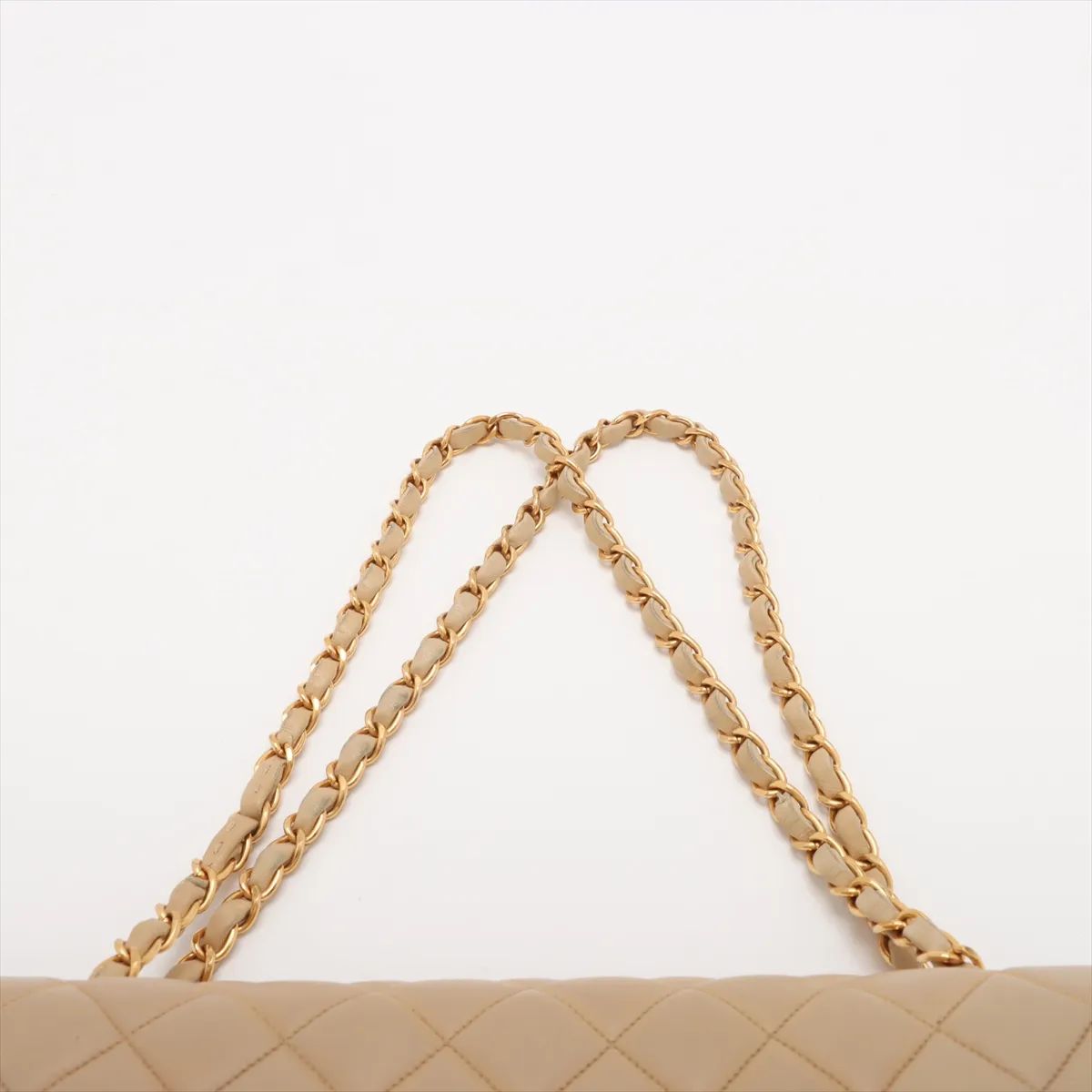 Matelasse Double Flap Chain Bag Paris Limited Beige Gold Metal Fittings 3xxxxxx — view 6