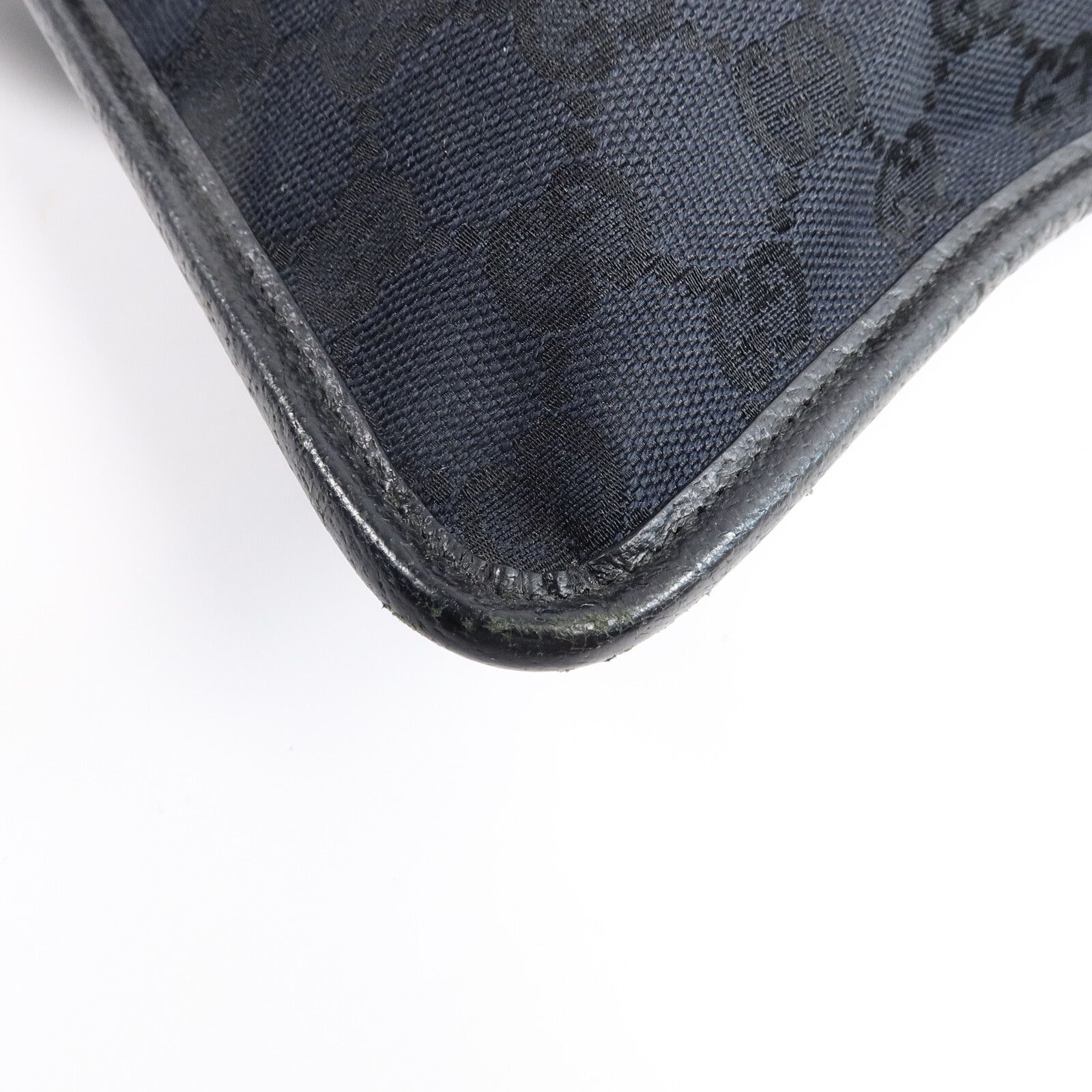 GG Monogram Messenger Crossbody Bag Black — view 11