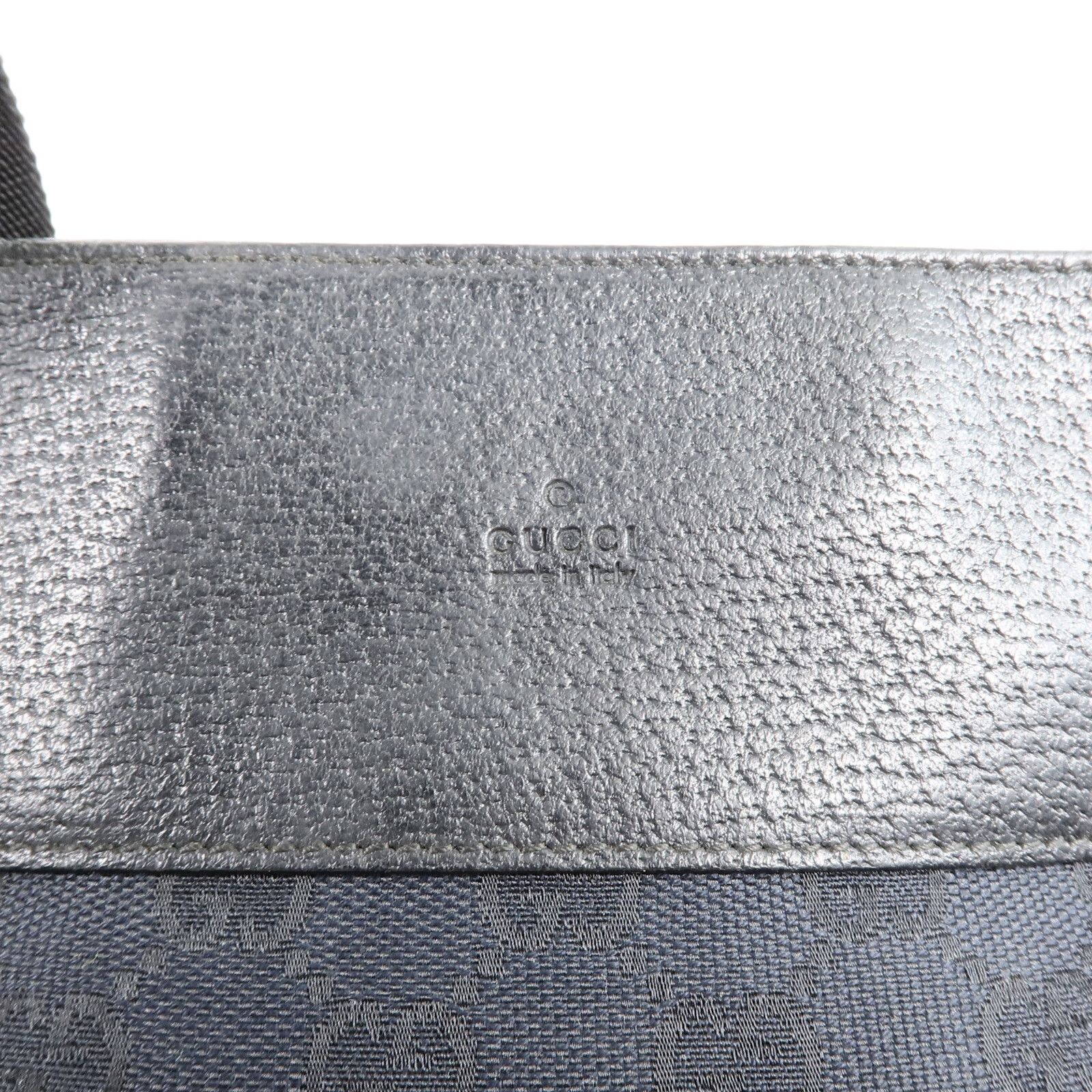 GG Monogram Messenger Crossbody Bag Black — view 15