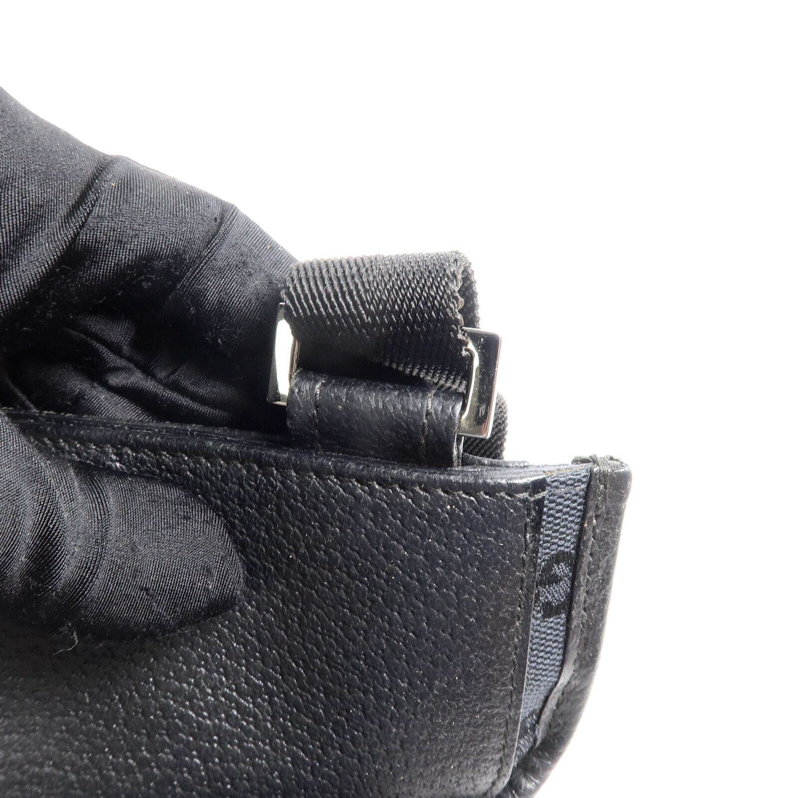 GG Monogram Messenger Crossbody Bag Black — view 7
