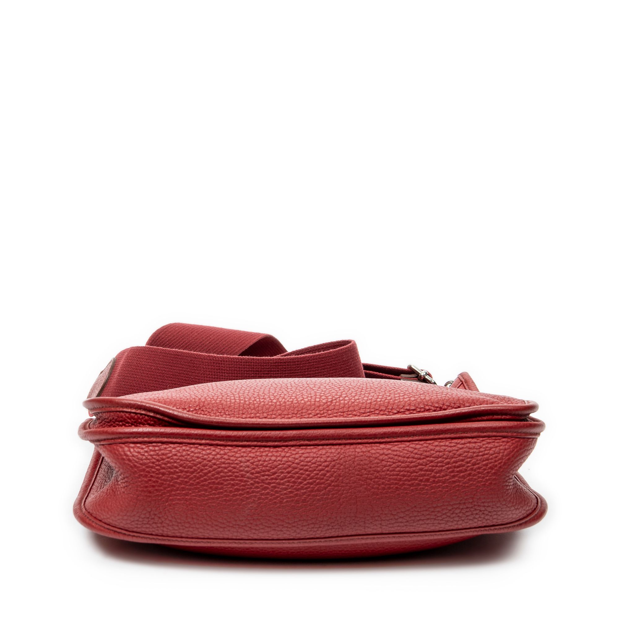 Evelyne III PM Red Clemence Leather Silver — view 6
