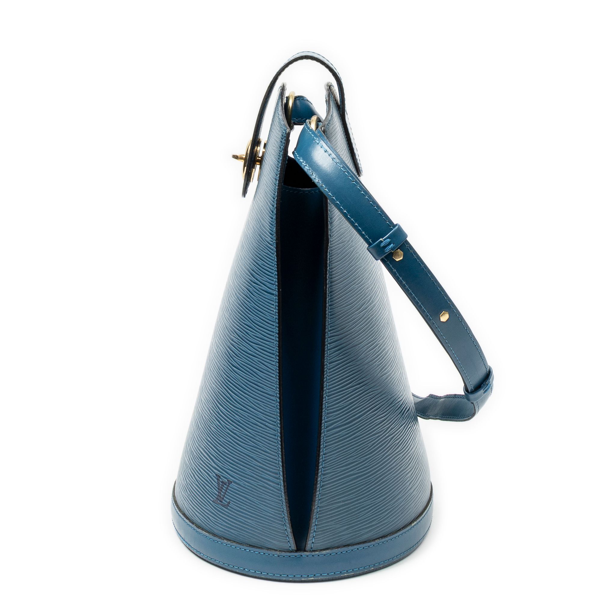 Cluny Blue Epi Golden Brass — view 3