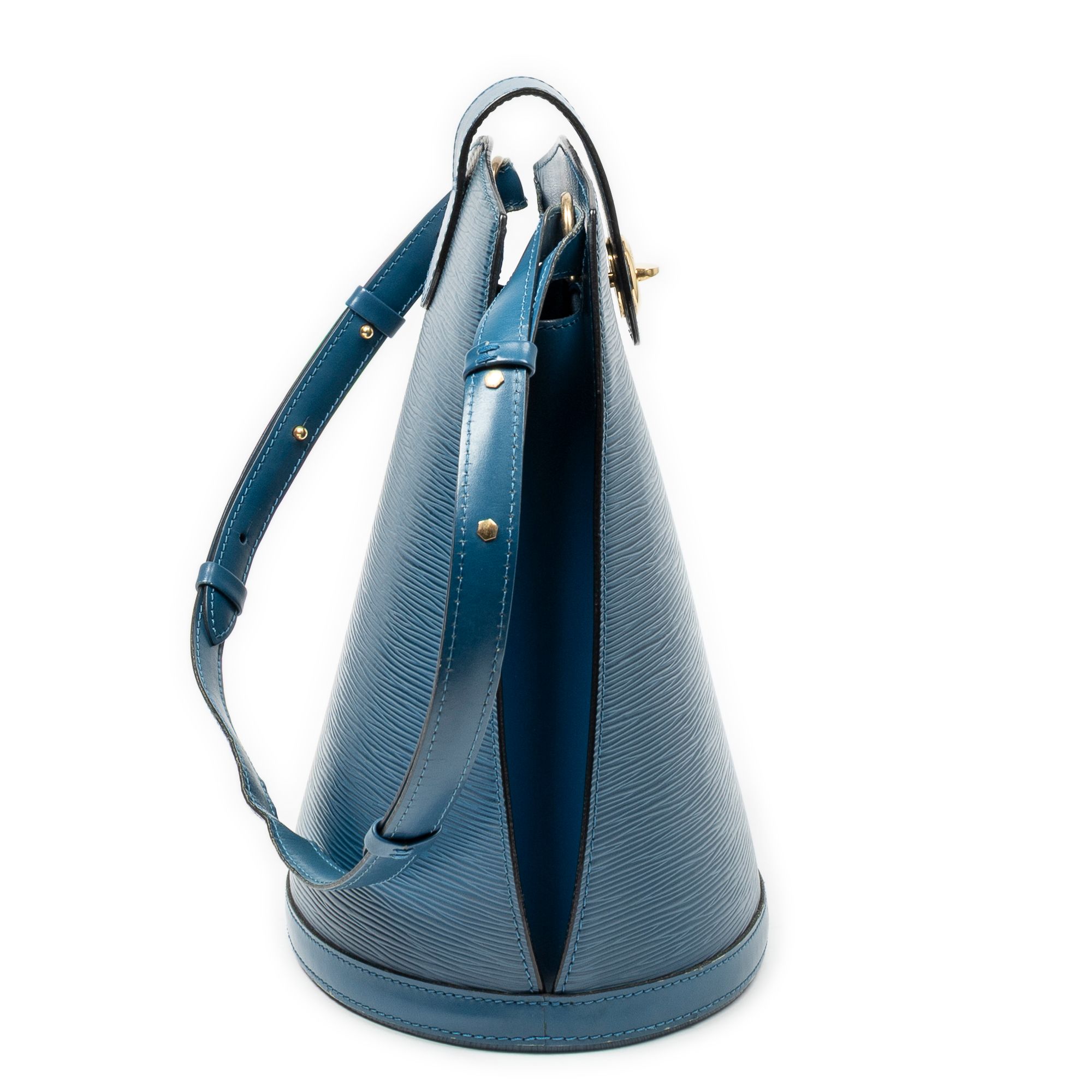 Cluny Blue Epi Golden Brass — view 4